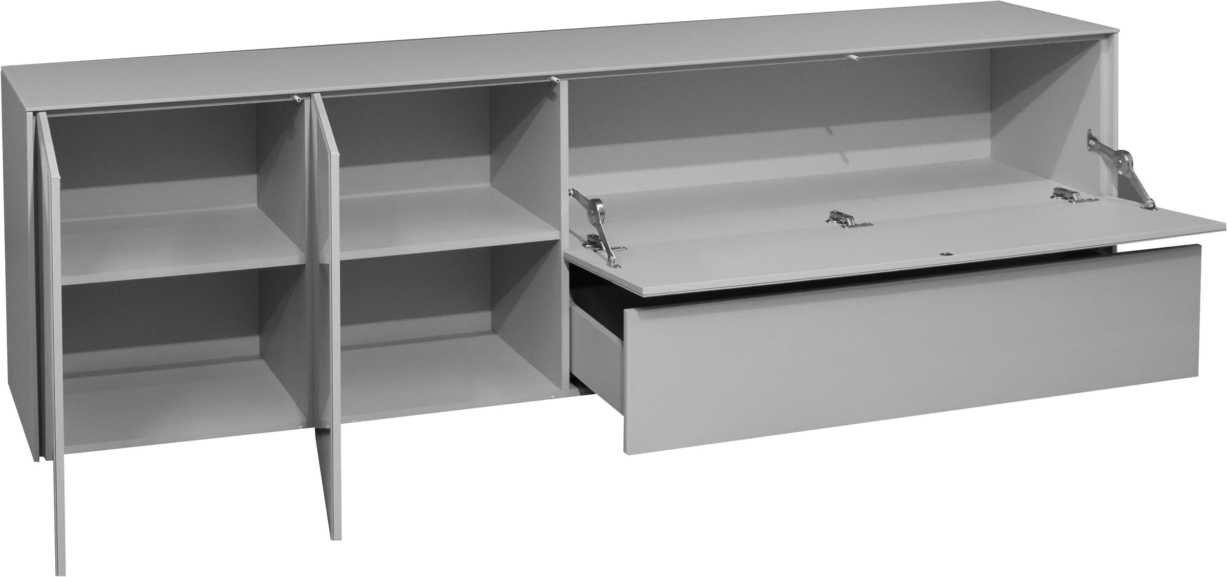 Mäusbacher Lowboard »Imola TOPSELLER!«, (OTTOs Choice), Lowboard mit Glasfront und Glasoberplatte