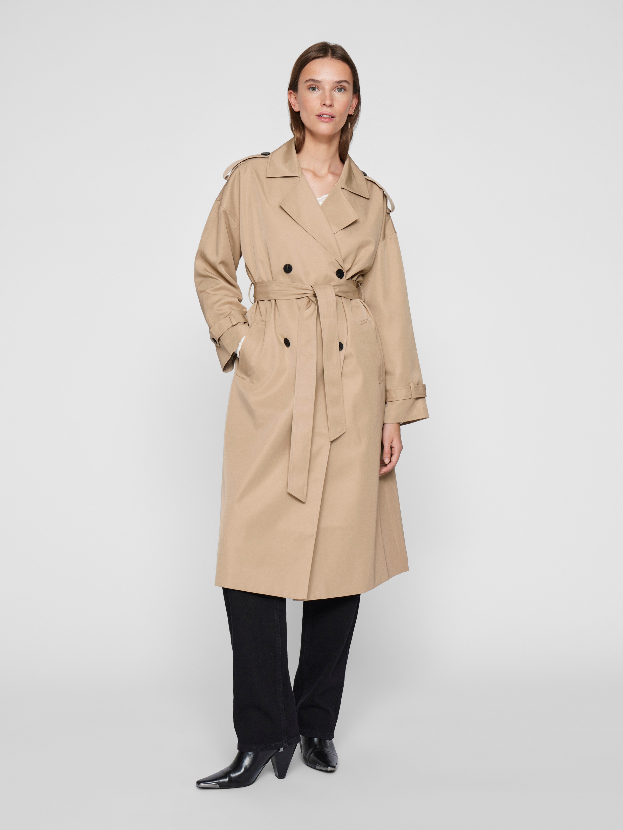 Vila Trenchcoat »VIADDISON L/S  LONG TRENCHCOAT - NOOS«