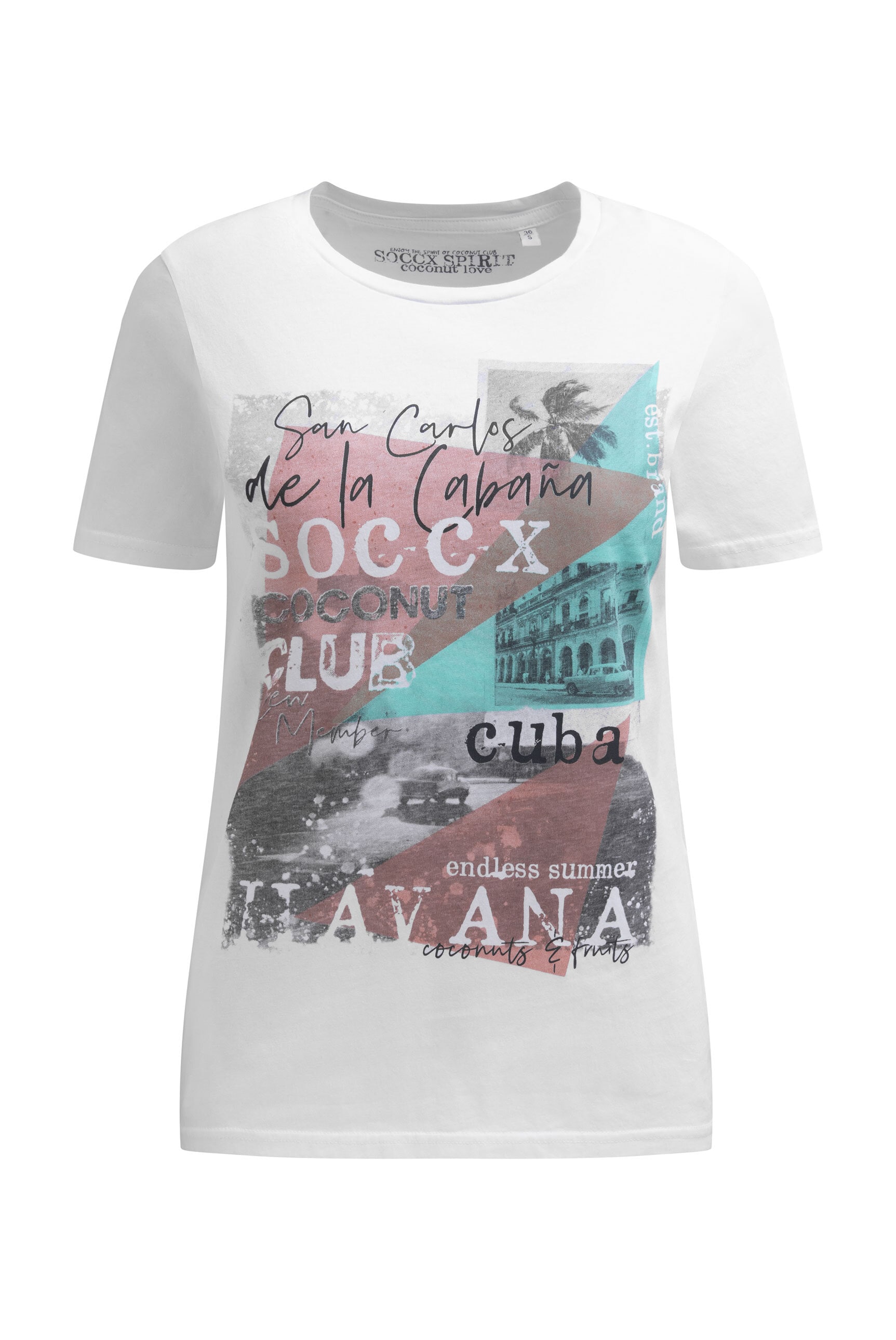 SOCCX Rundhalsshirt mit Necktape