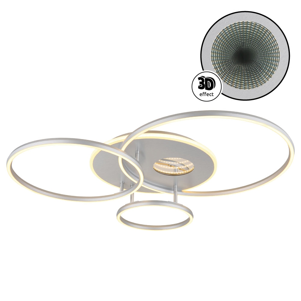GLOBO LIGHTING Deckenleuchte »INVERTINA« LED-Modul 1 Stk. Deckenleuchte, 3D-Acryl, dimmbar, LED 54W