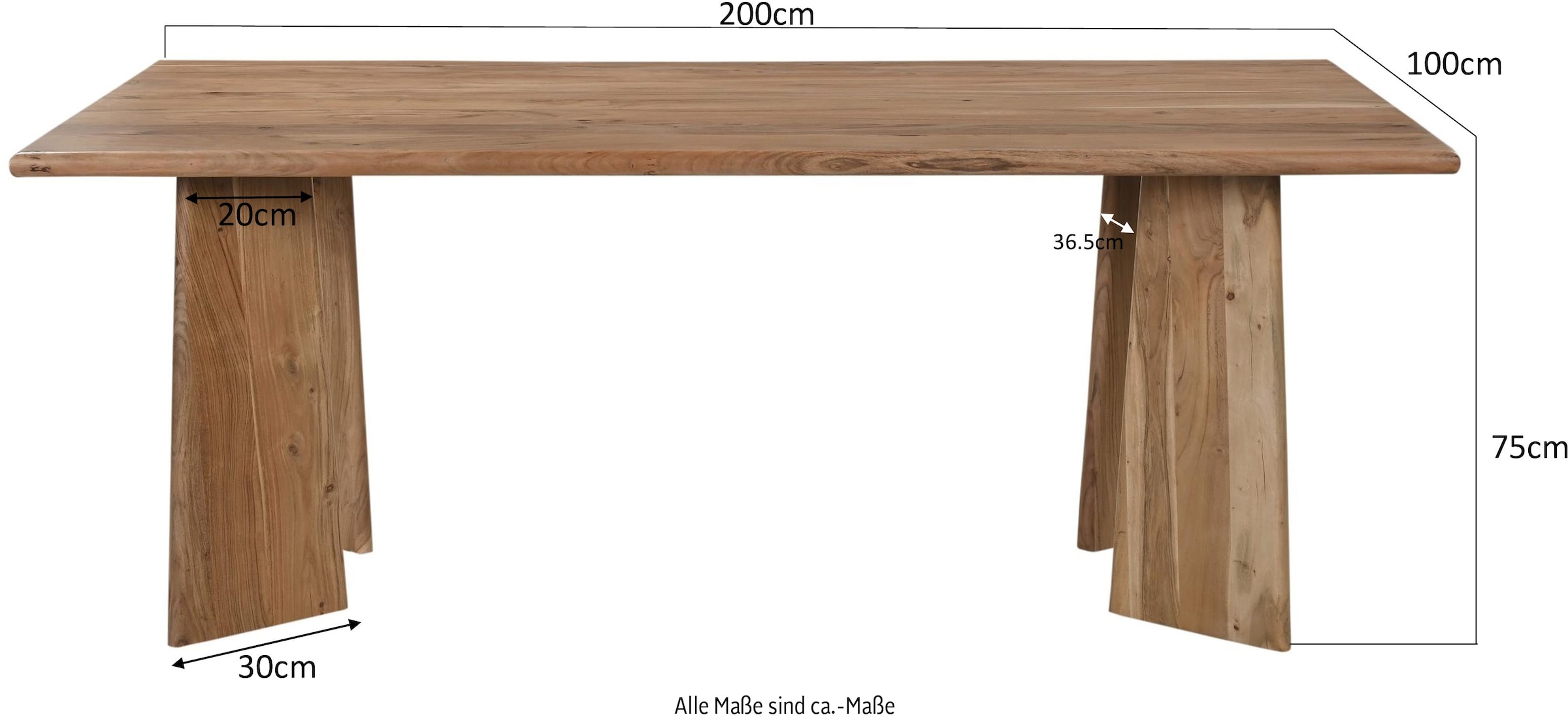 SIT Esstisch »ACACIA WAVE« mit ausgeprägter Maserung