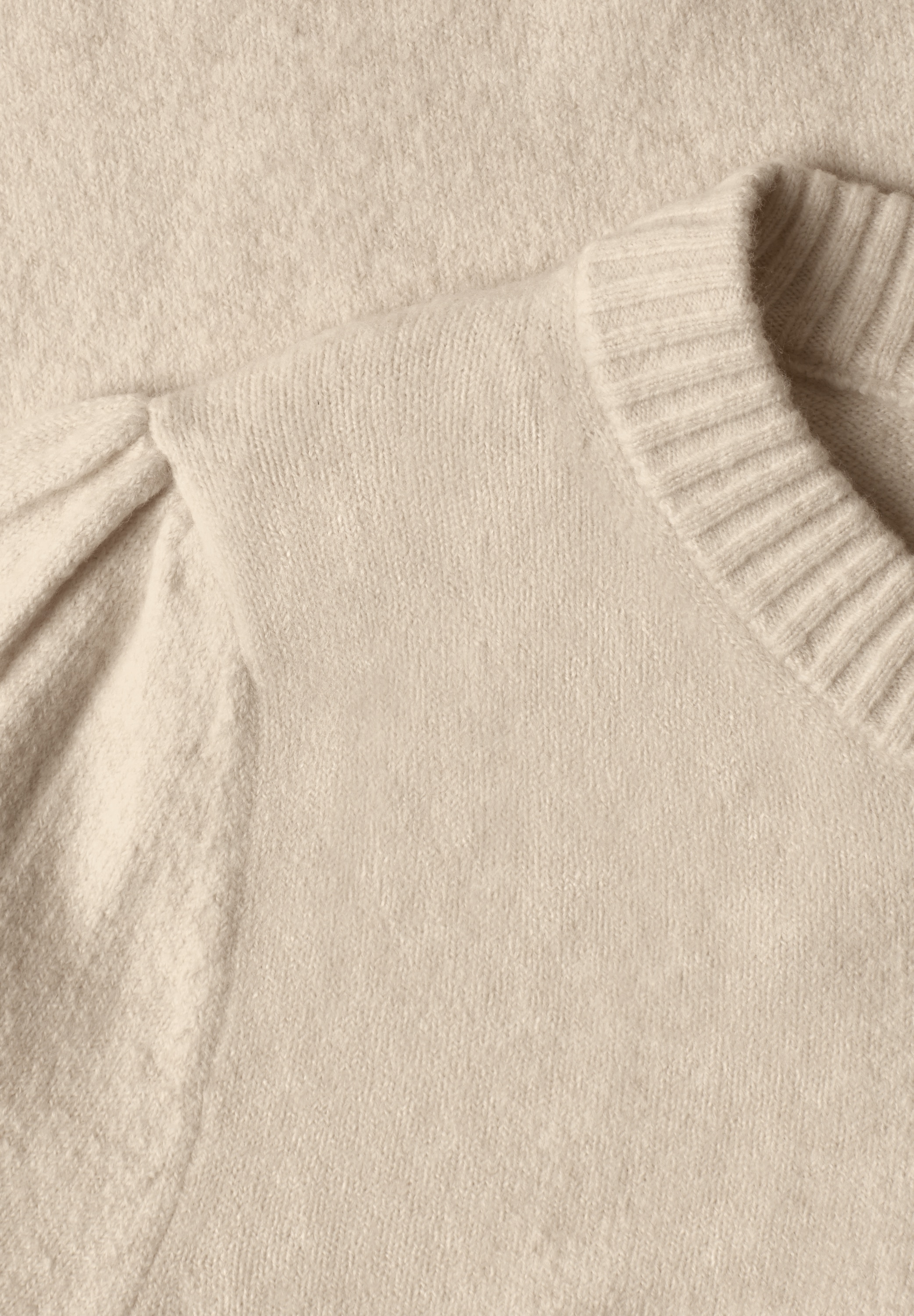 STREET ONE STUDIO Kurzarmpullover mit gerafften Ärmeln