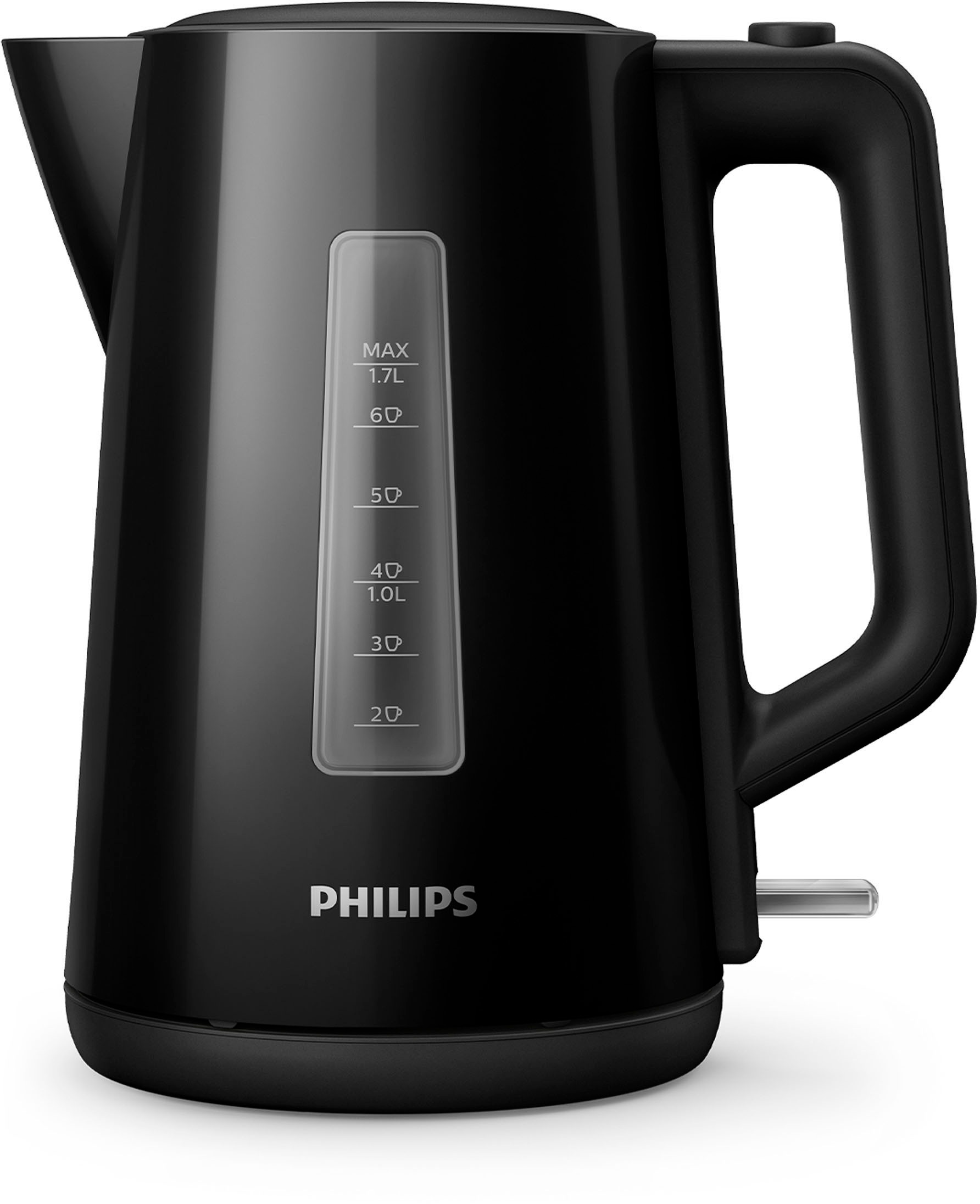 Philips Wasserkocher "HD9318/20 Serie 3000", 1,7 l, 2200 W, Trockengehschutz