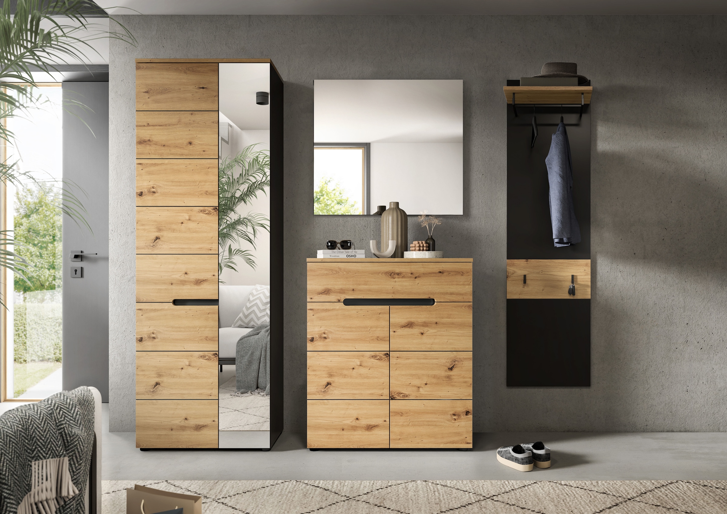 INOSIGN Garderoben-Set "REHAT, TOPSELLER, 4-teilig, Breite 220 cm, individu günstig online kaufen
