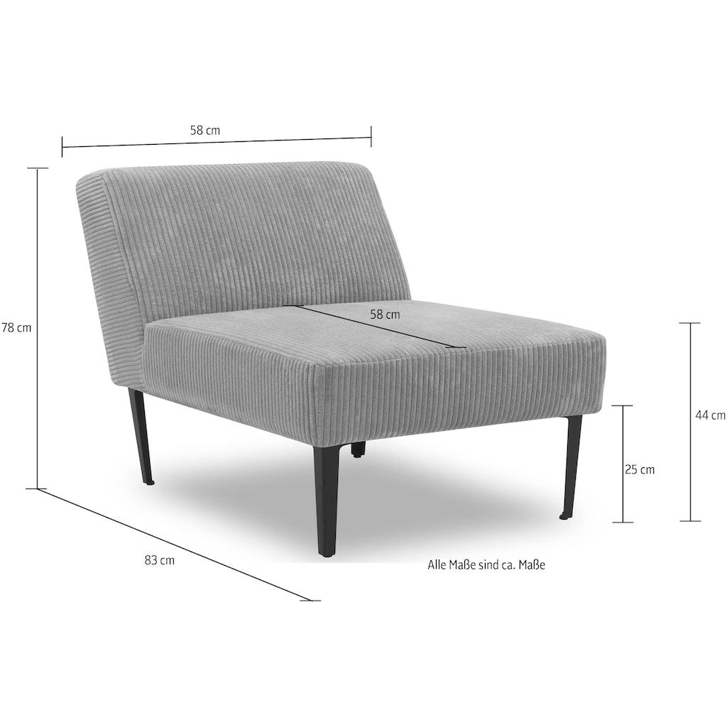 DOMO collection Sessel »700010 Lieferzeit nur 2 Wochen, auch einzeln stellbar«