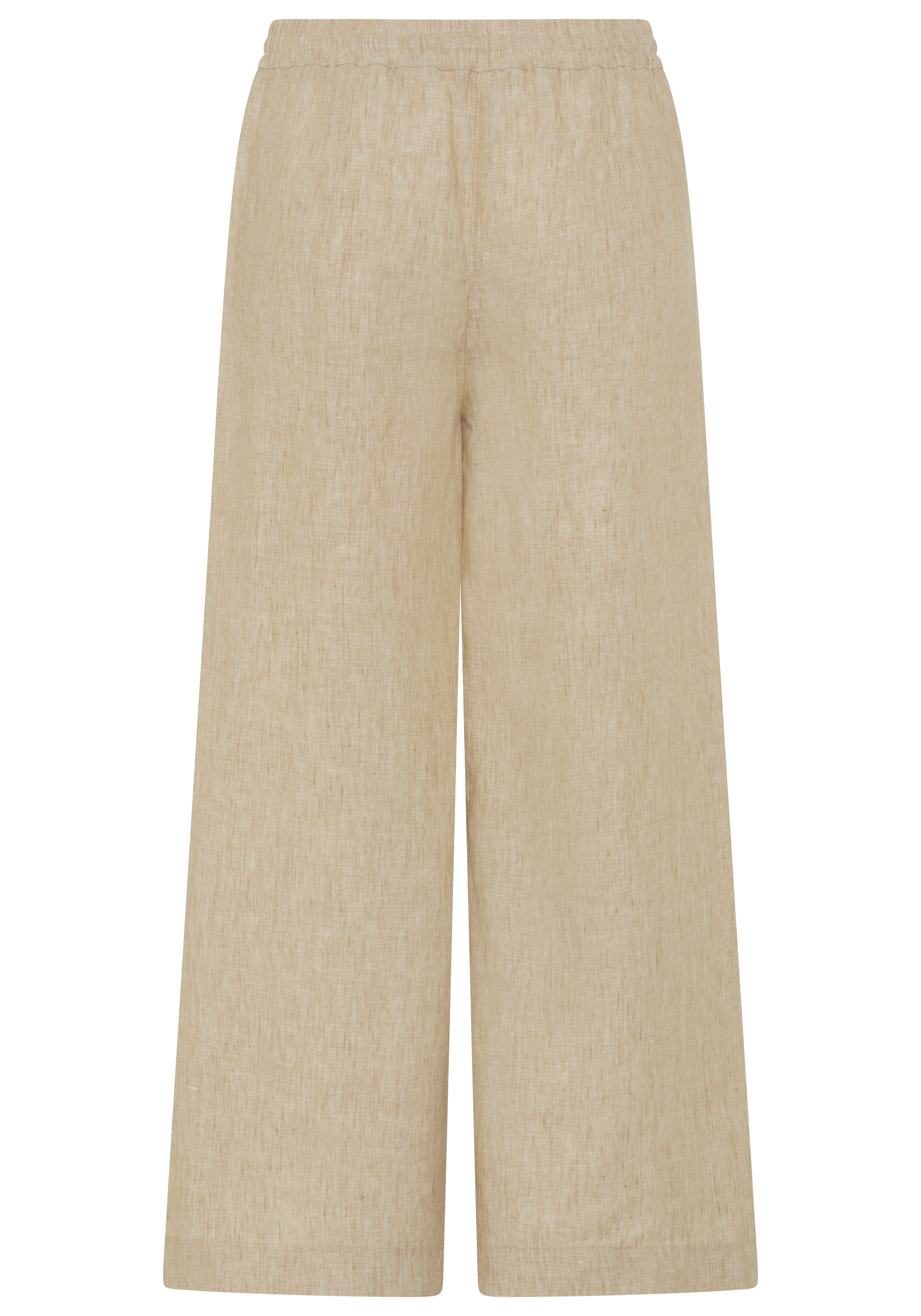 MAC Leinenhose »CALLIE cropped«  gestreift mit Kordelzug