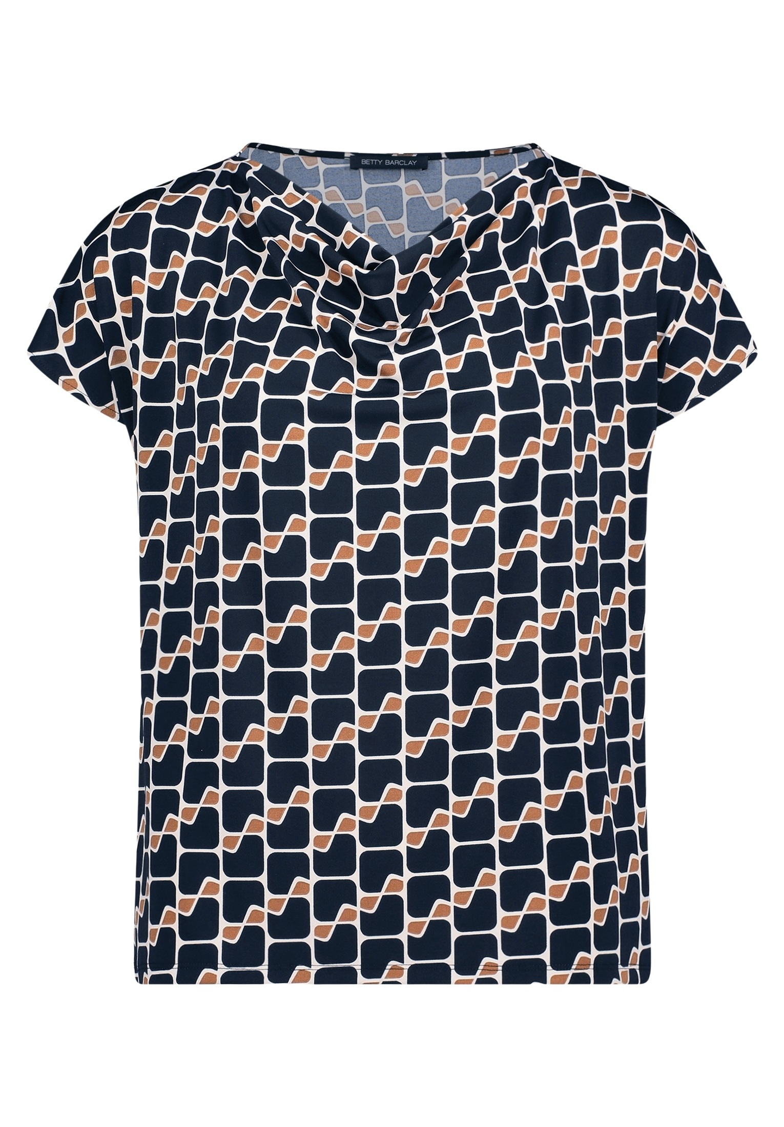 Betty Barclay Kurzarmshirt »Damen mit Wasserfallausschnitt« 1