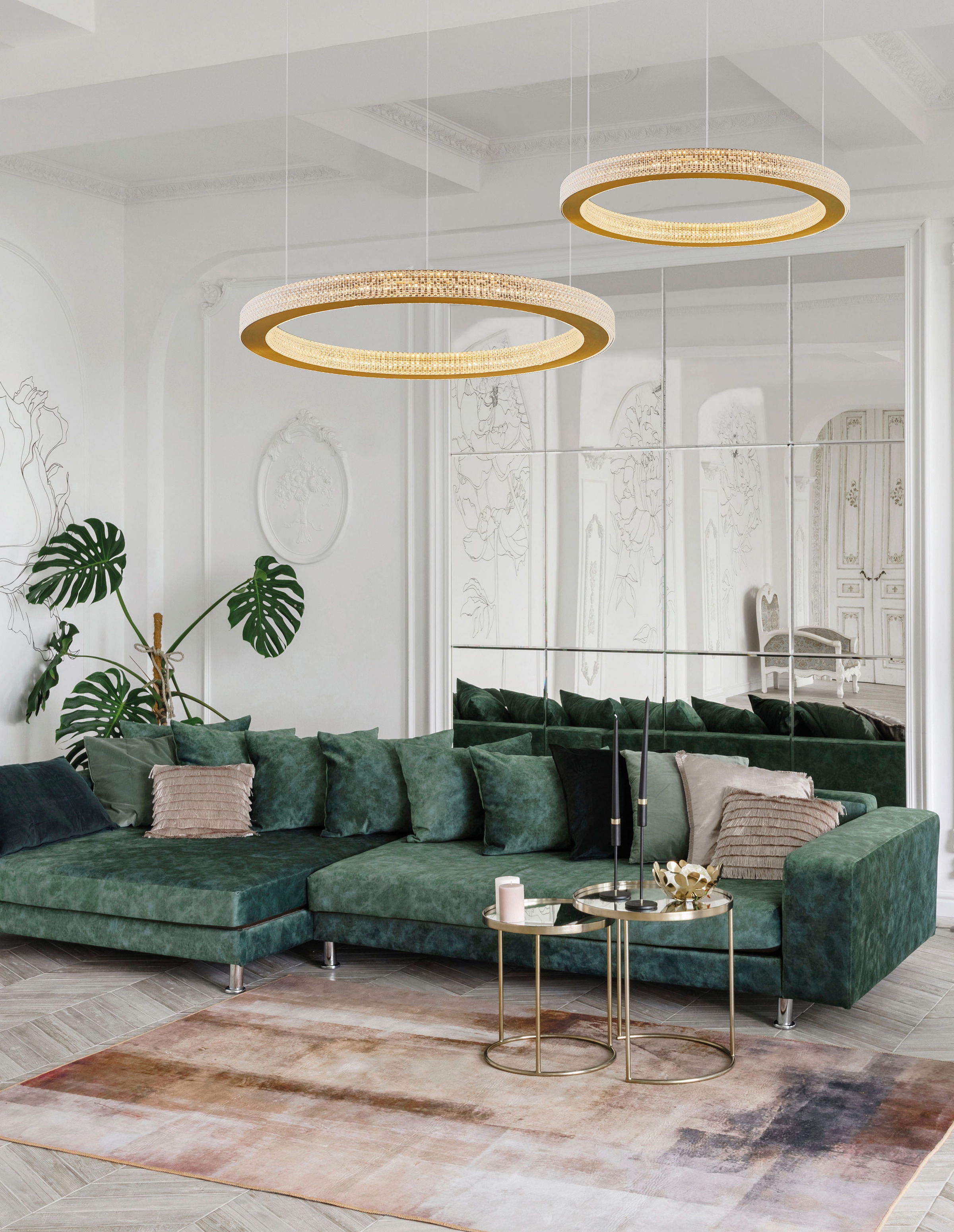 Nova Luce LED-Hängeleuchte »FIORE« LED-Modul 1 Stk. Warmweiß