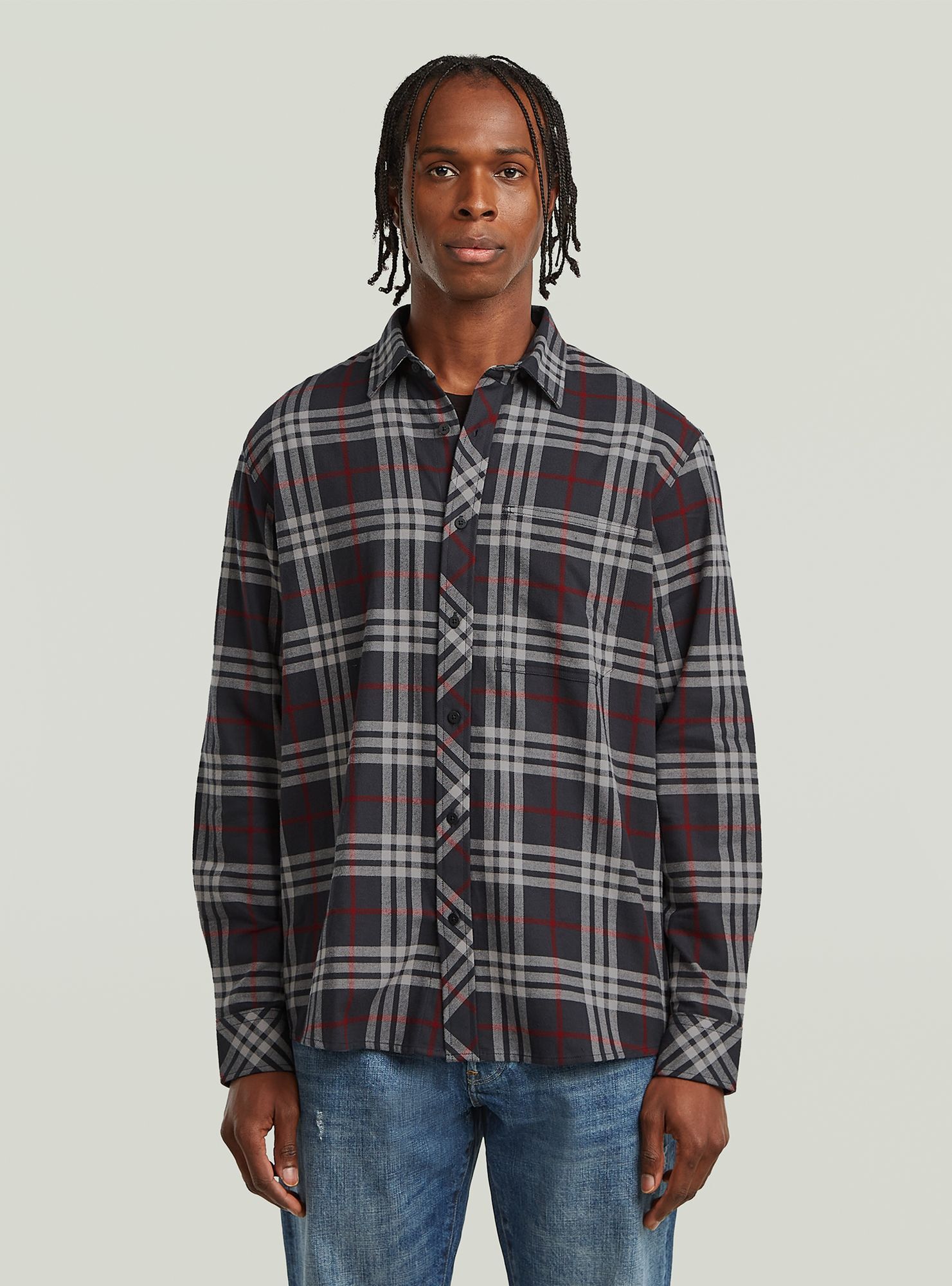 G-STAR Langarmshirt "One Pocket Regular Hemd"