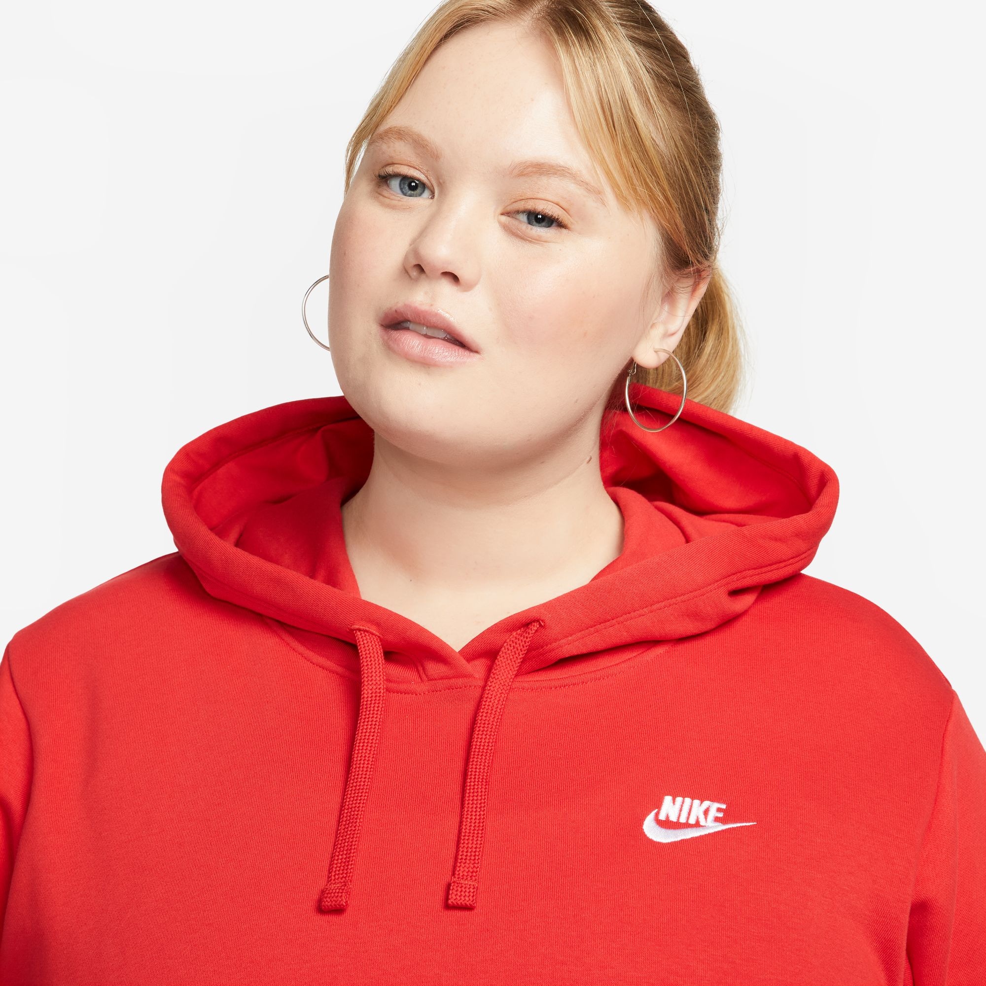 Nike Sportswear Kapuzensweatshirt »CLUB FLEECE WOMEN'S PULLOVER HOODIE (PLUS SIZE)«