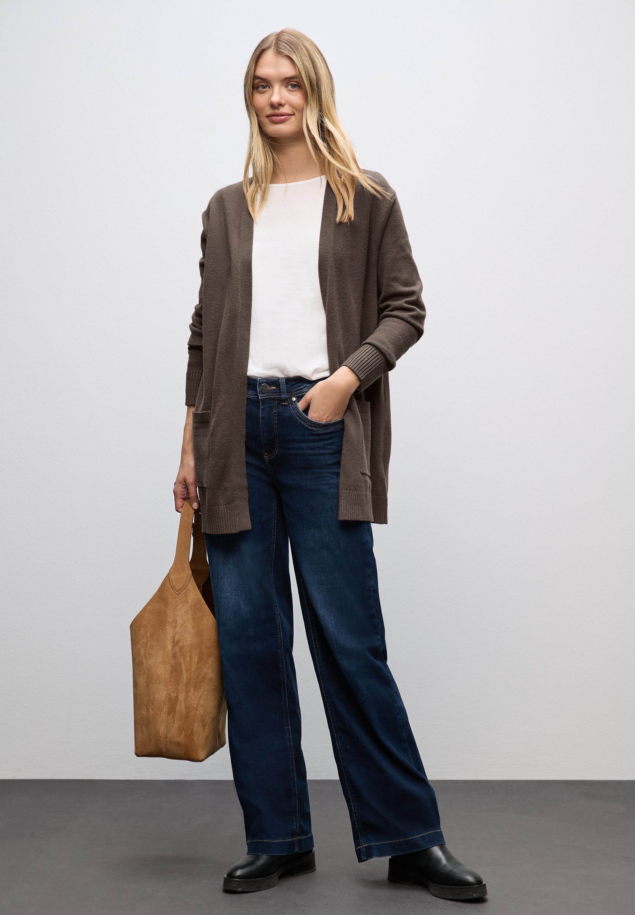 STREET ONE Cardigan ohne Verschluss, offen
