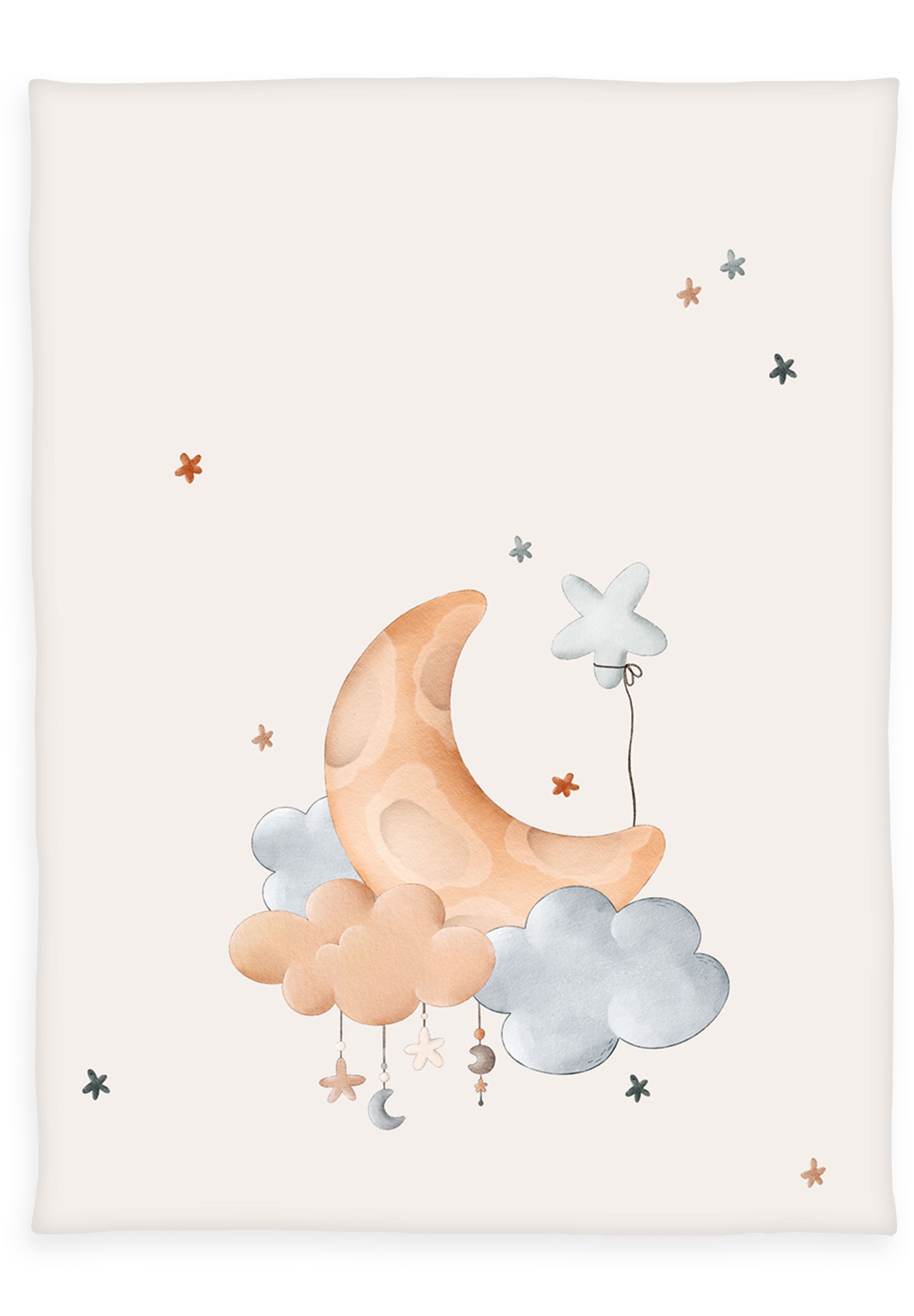 Baby Best Babydecke "BabyBest Moon and Stars" niedliches Motiv