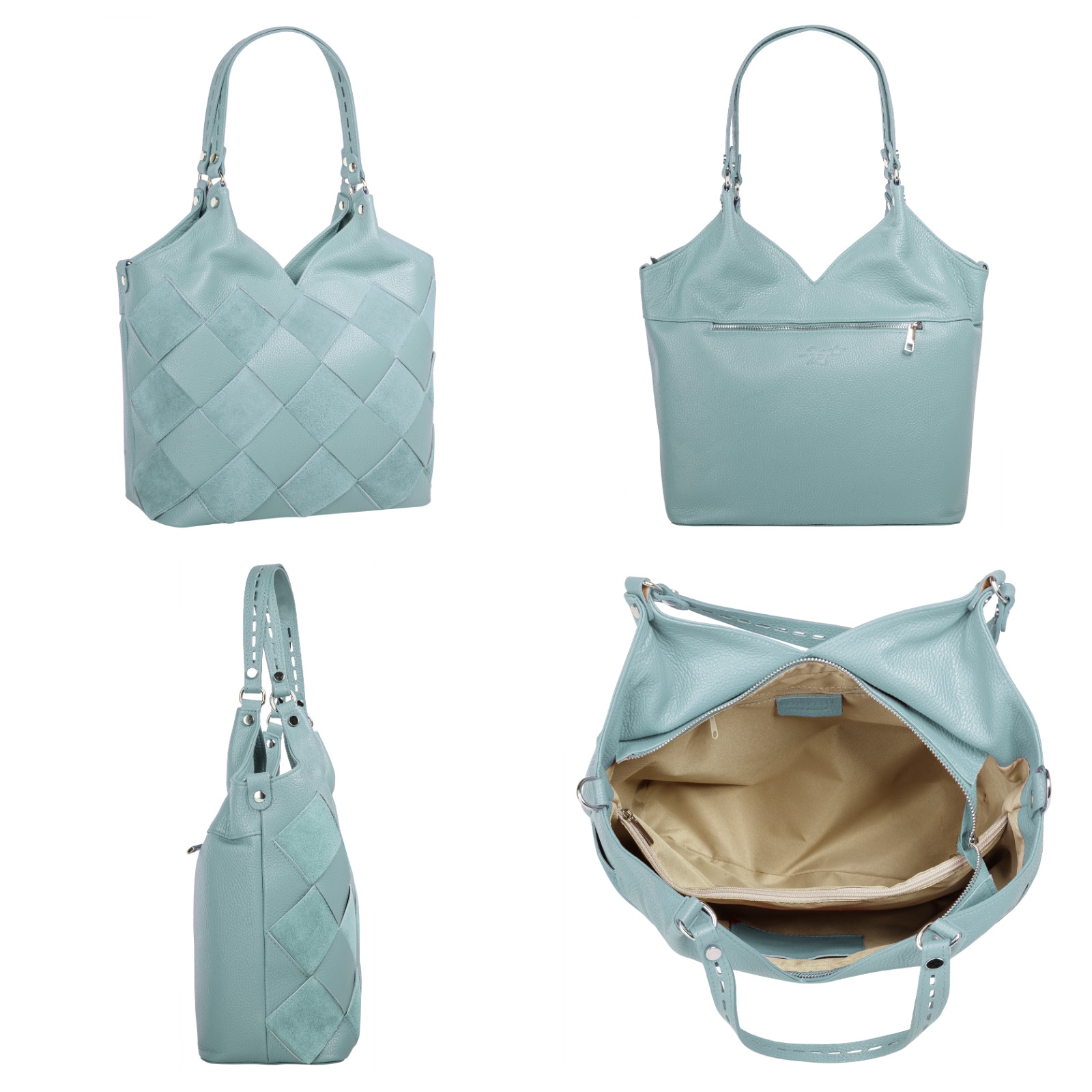 Samantha Look Shopper, echt Leder, Made in Italy
