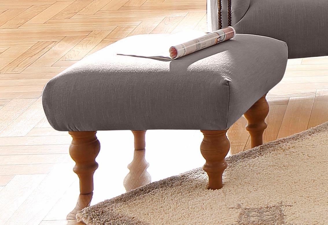 Home affaire Hocker "Lord", mit echter Chesterfield-Knopfheftung günstig online kaufen