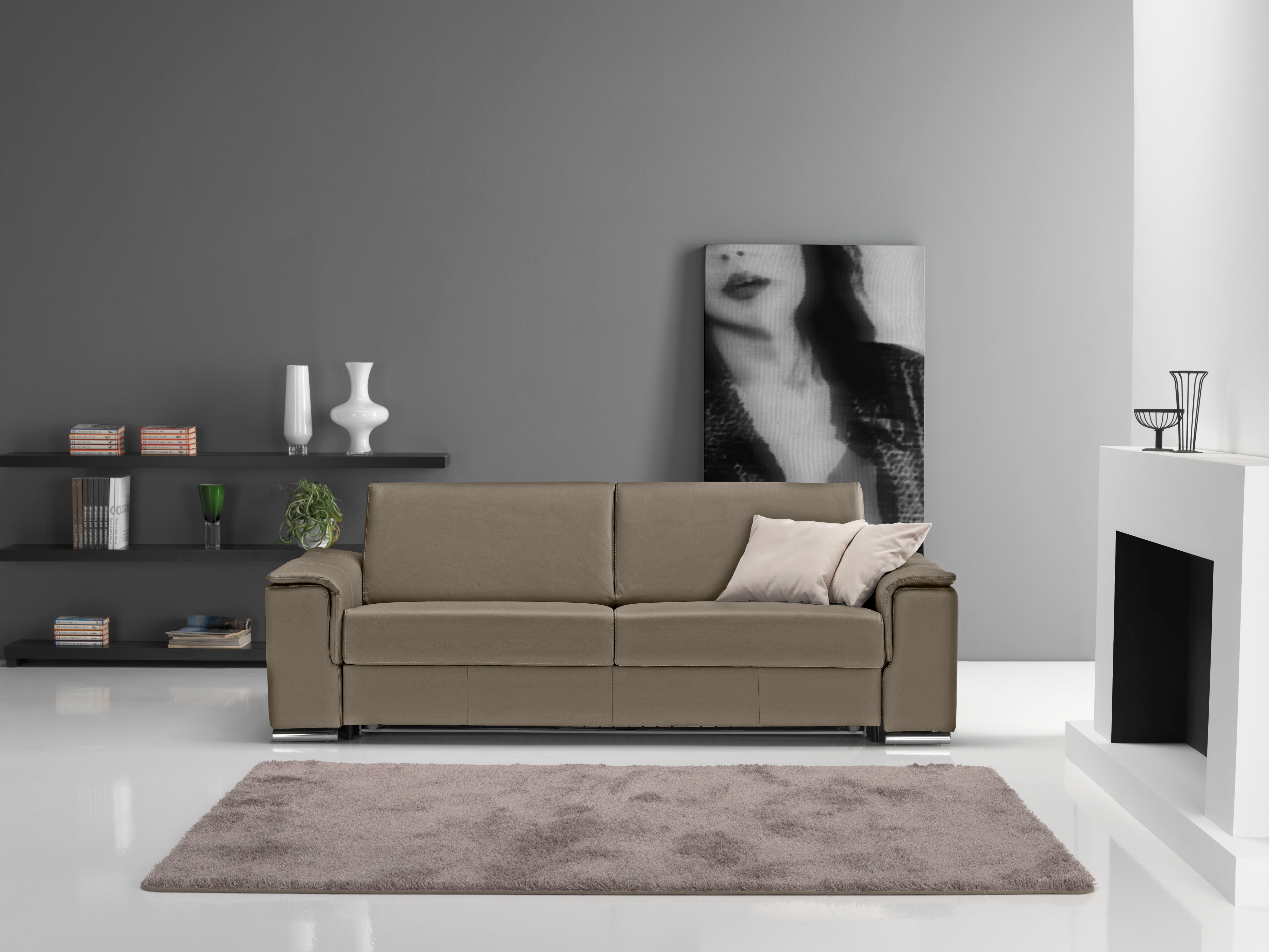 Thumbnail - Egoitaliano Schlafsofa "Cecilia, modern & elegant, erstklassiger Sitzkomfort, Dauerschläfer" inkl. Matratze und hochwert...