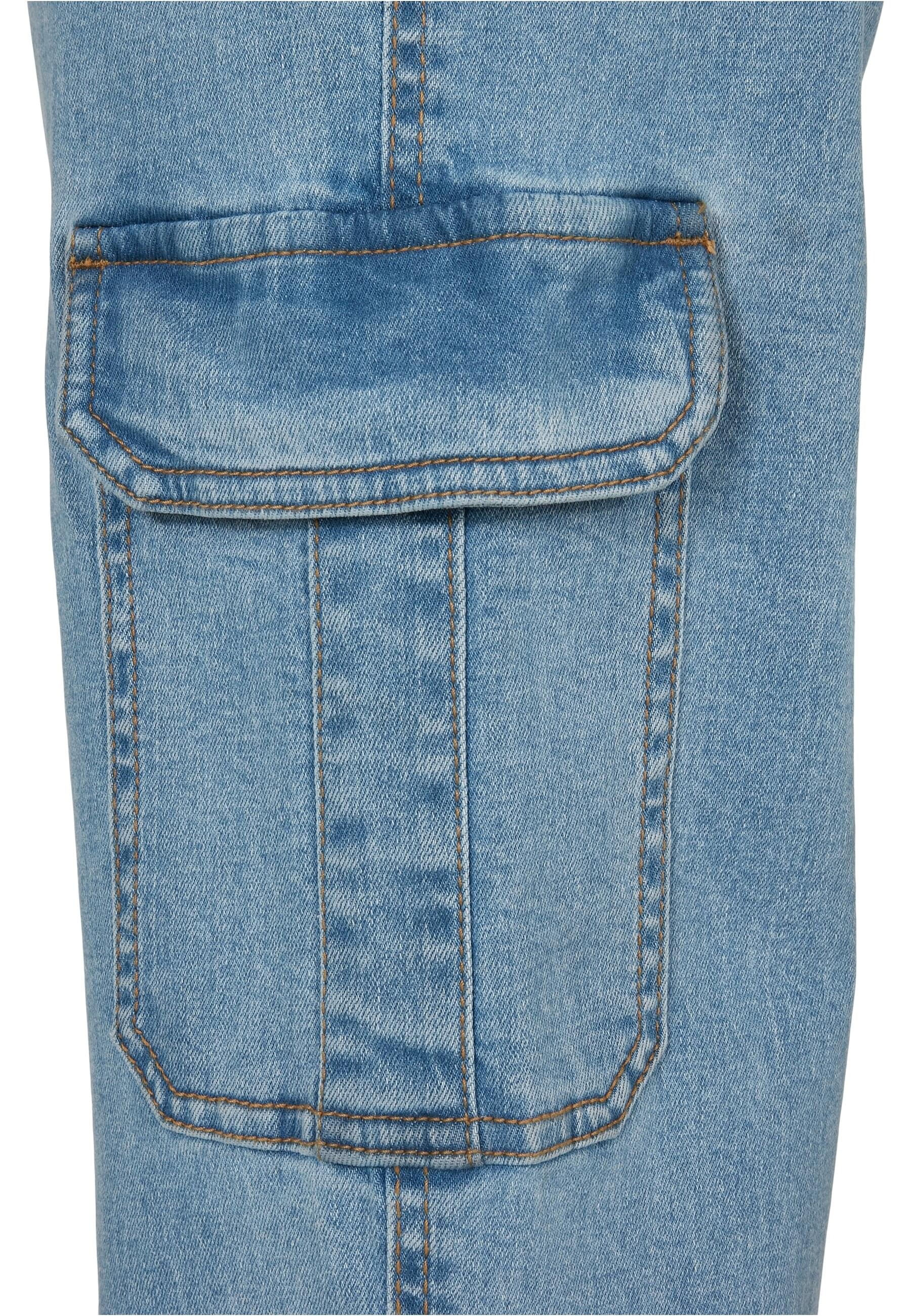 URBAN CLASSICS Stoffhose »Urban Classics Damen Ladies Organic Stretch Denim Cargo Pants«, (1 tlg.)