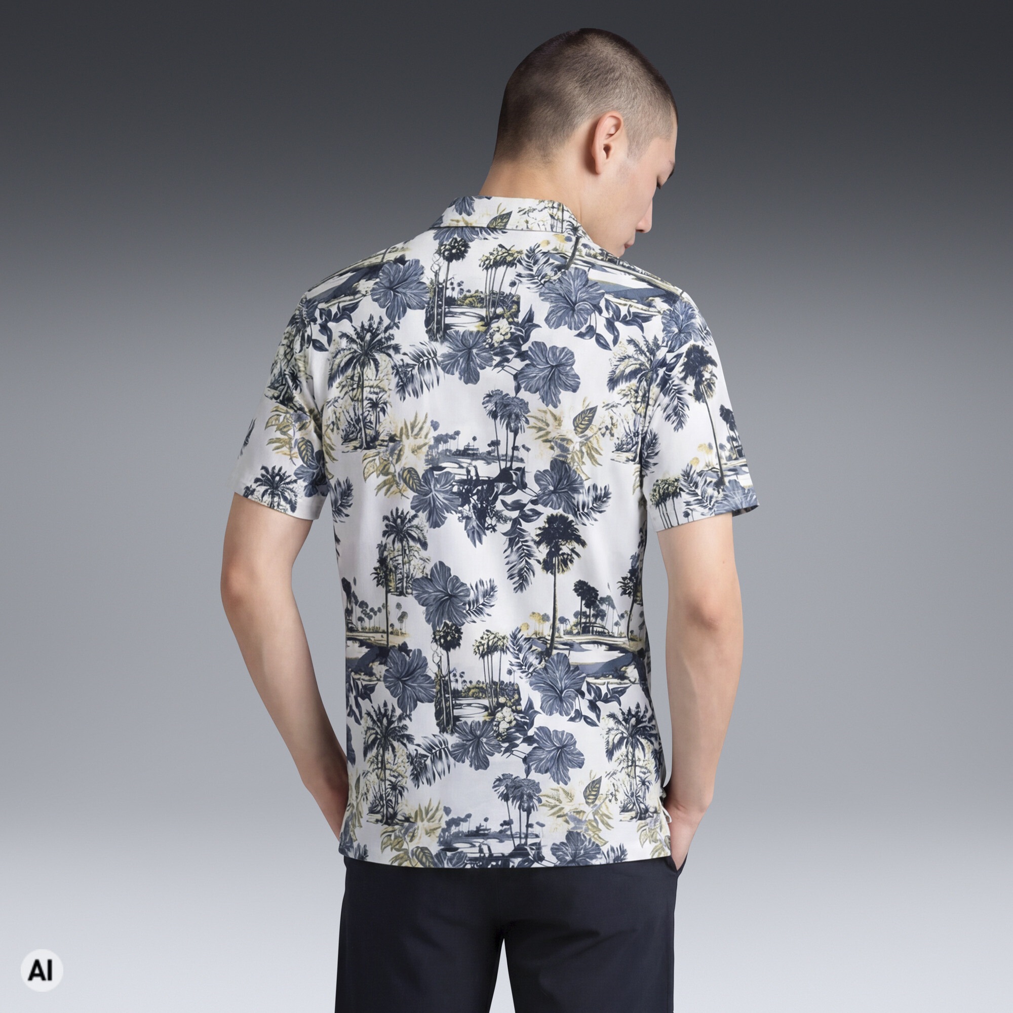 PUMA Poloshirt »CLOUDSPUN Palm Golfpolo Herren«