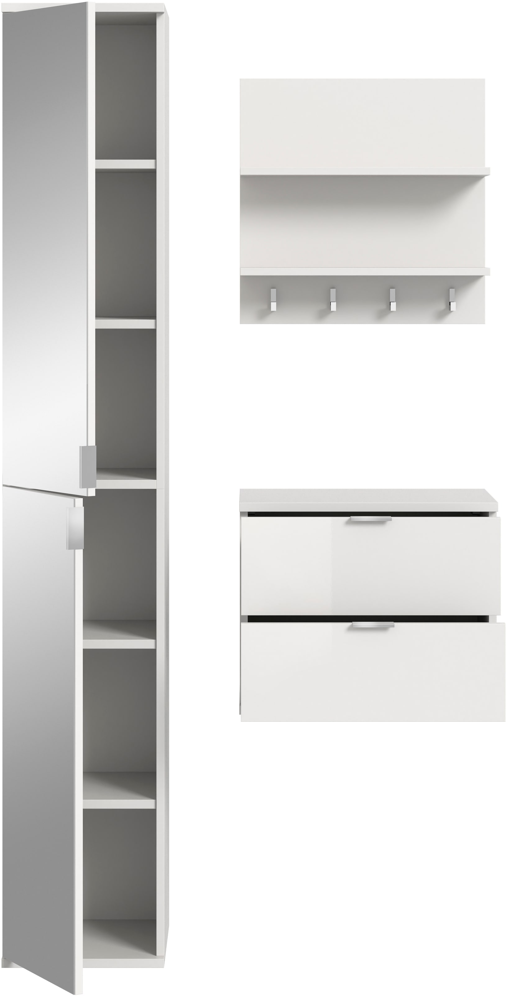 INOSIGN Garderoben-Set, (3 St.), Trondheim, Garderobenset 3-tlg. Breite 82 cm, Flur, Diele, Kombination