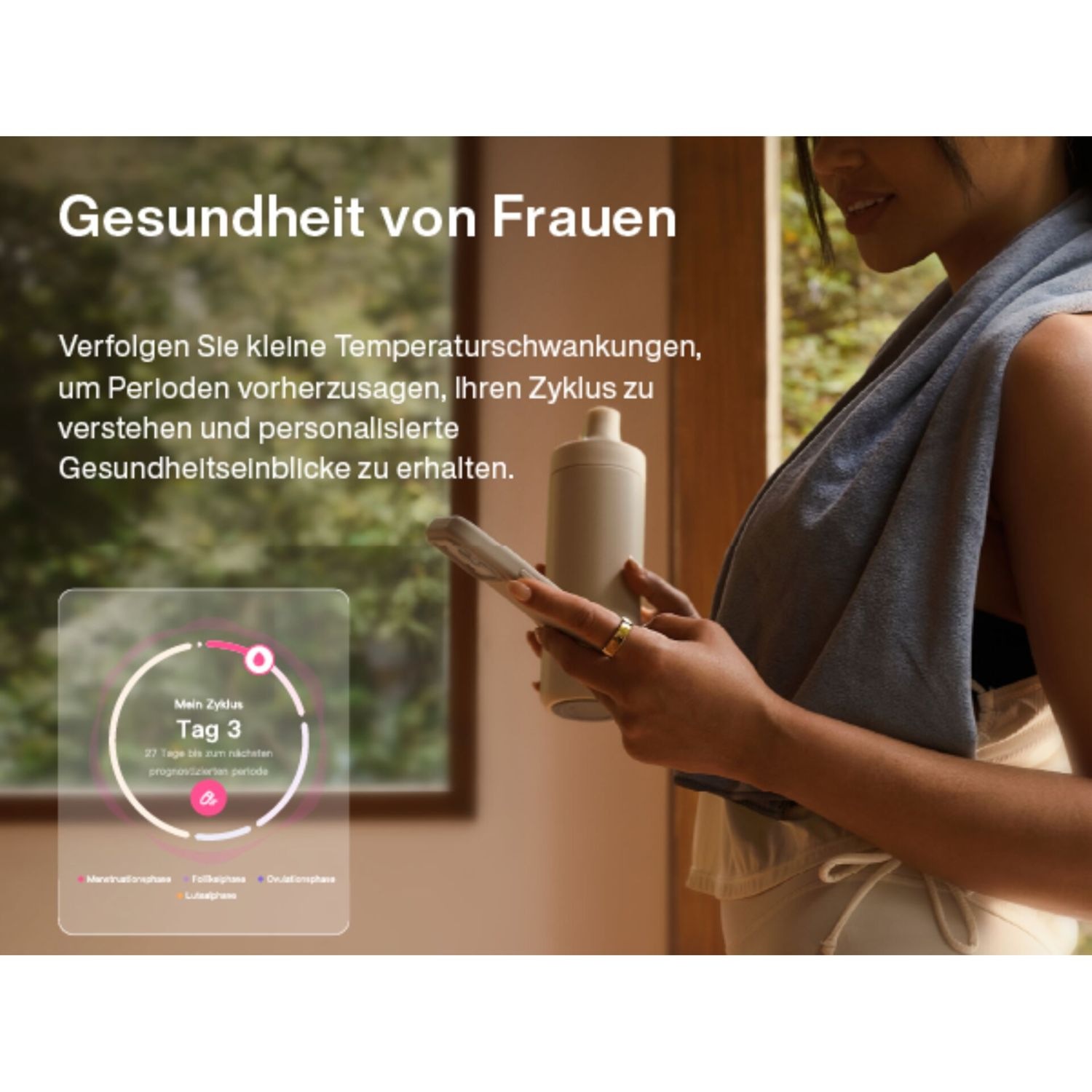 RingConn Smart Ring »Gen3 - smarter Begleiter für Gesundheit, Fitness und Regeneration« bis zu 14 Tage Akku • Gratis-App ohne Abo • Vibrationsfunktion
