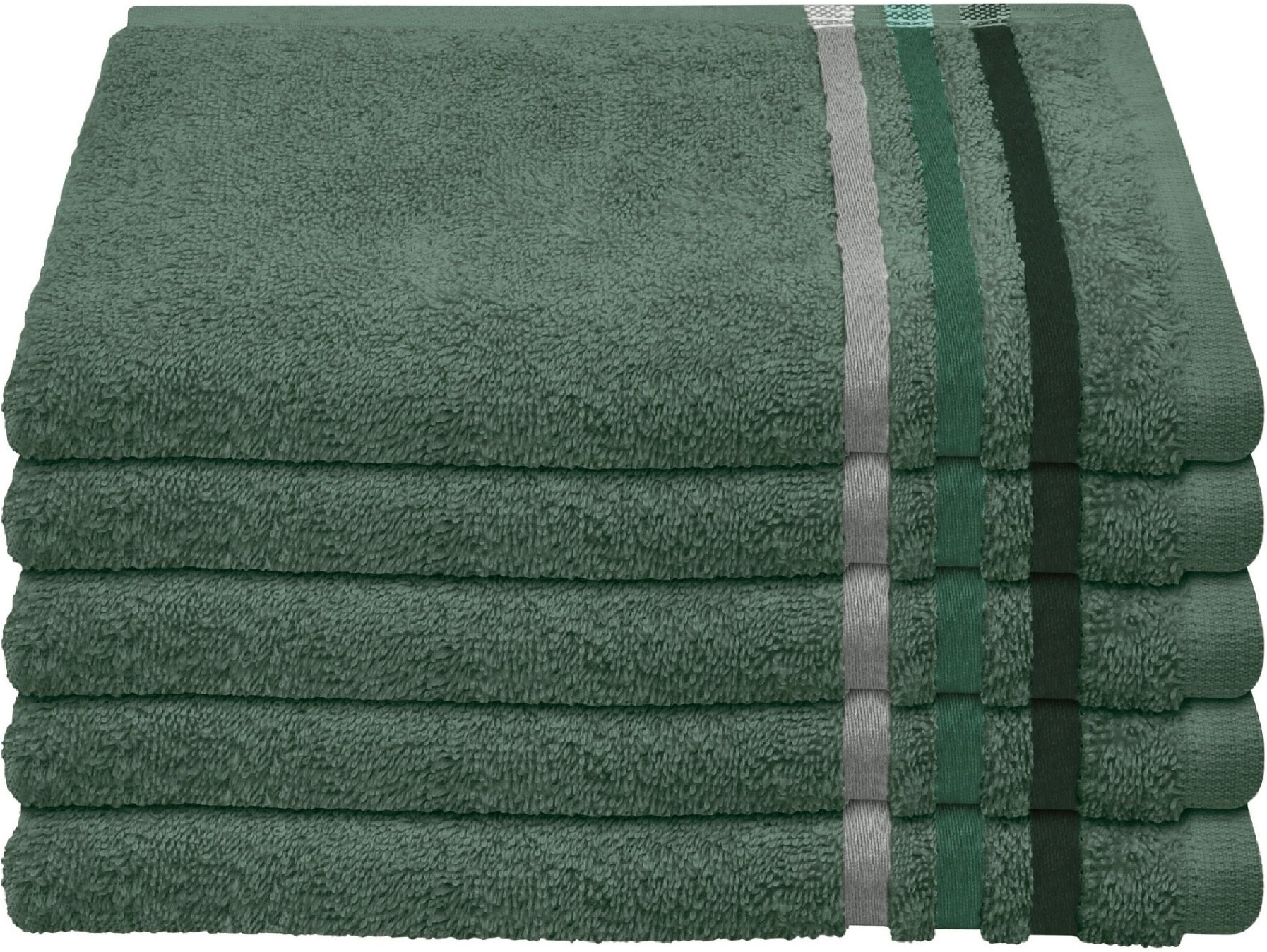 Schiesser Gaestehandtuecher »Skyline Color aus 100 % Baumwolle mit eleganter Streifenbordüre« OEKO-TEX® MADE IN GREEN