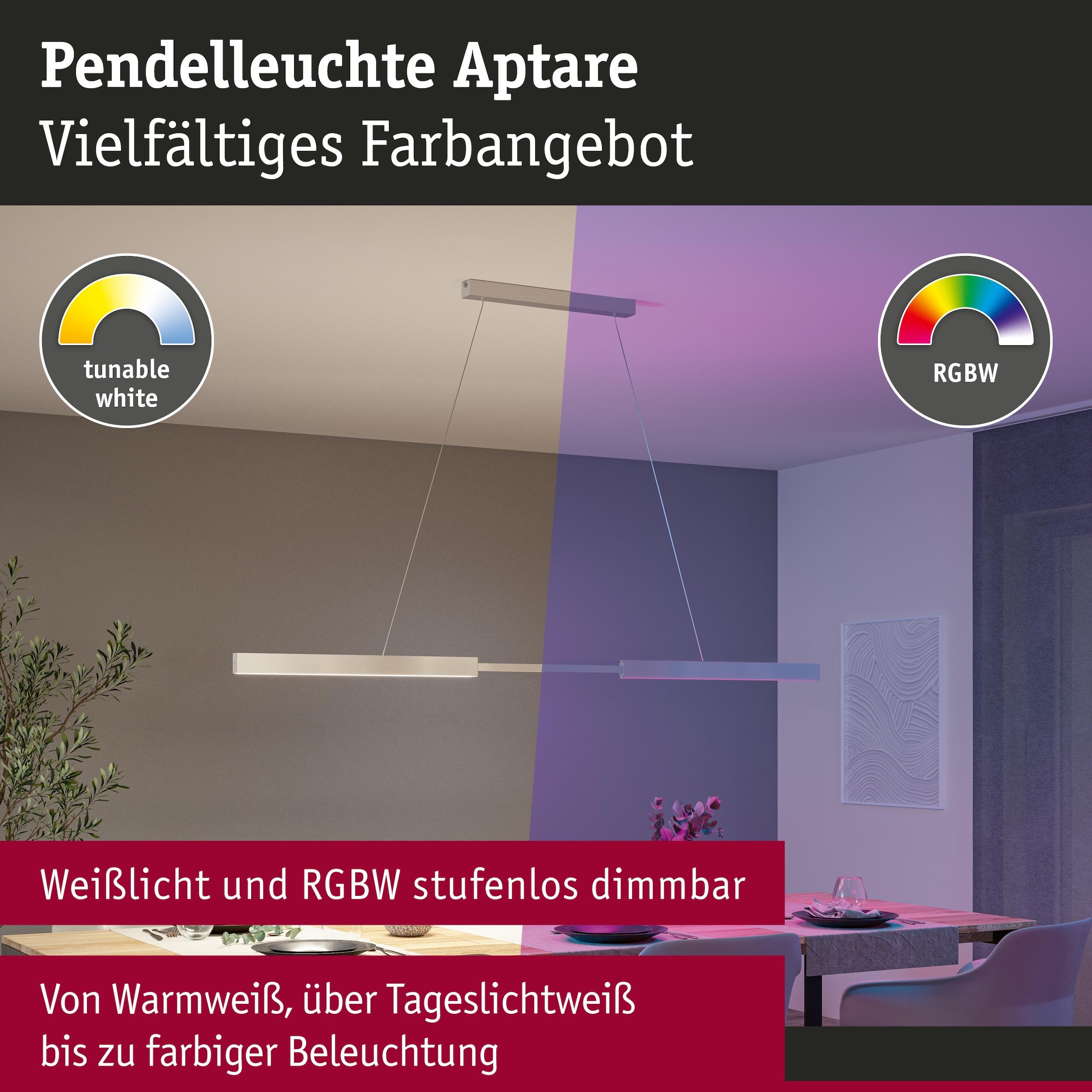 Paulmann LED Pendelleuchte »Aptare RGBW+« LED-Modul 1 Stk. Tageslichtweiß Smart Home