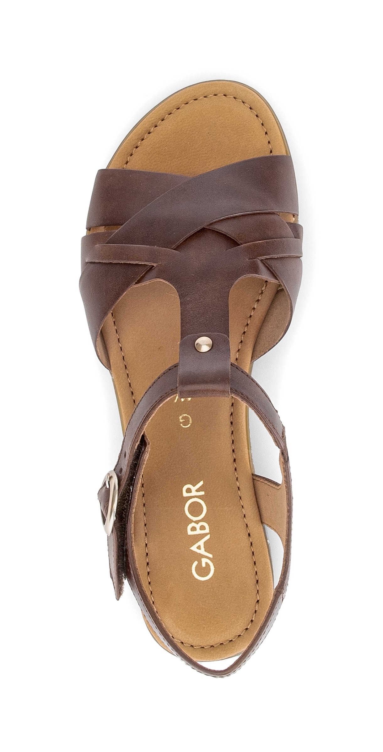 Gabor Riemchensandale »Rhodos«  Blockabsatz, Sandalette mit verstellbarem Riemchen, G-Weite