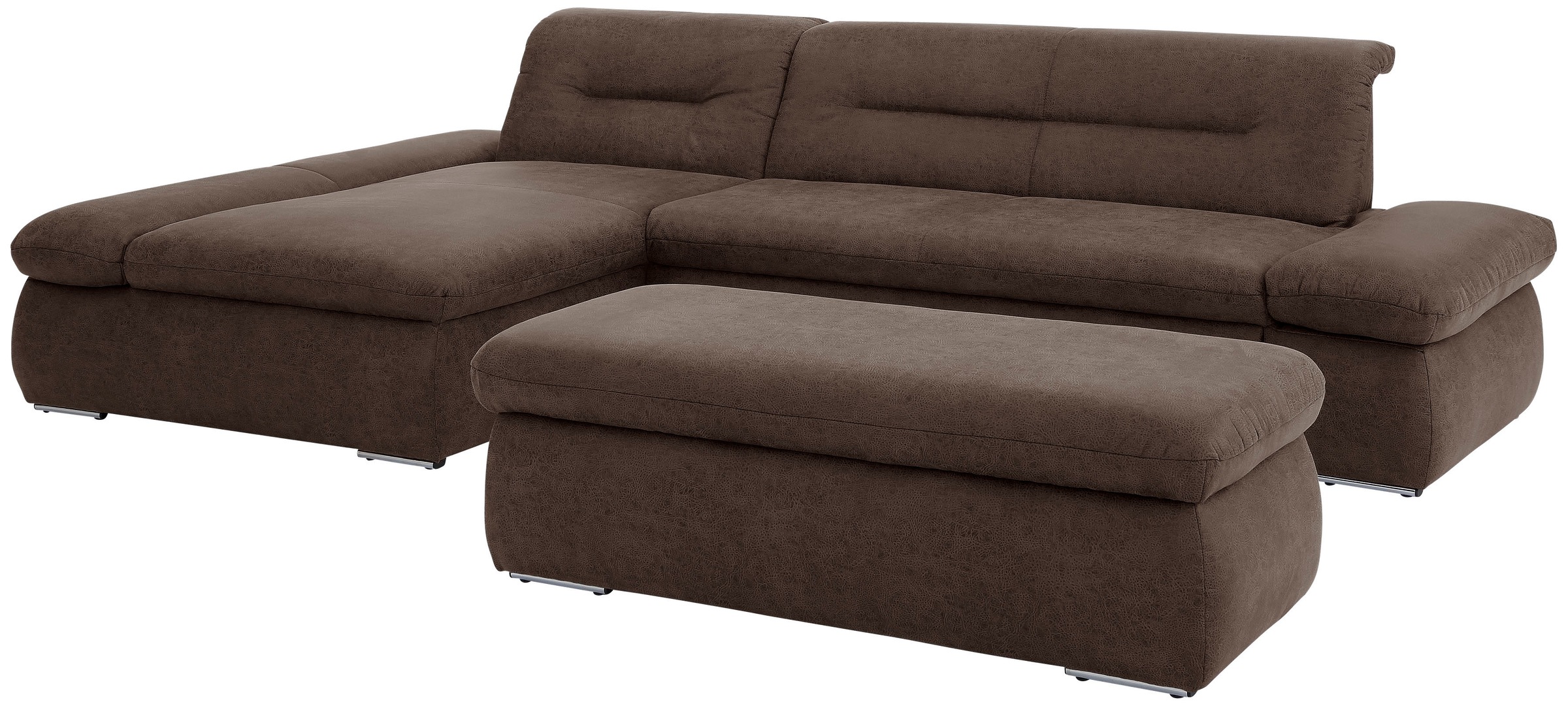 INOSIGN Ecksofa »Avesa L-Form«, Wahlweise mit Armteilvertsellung und Bettfunktion, B/T/H: 300/172/80cm