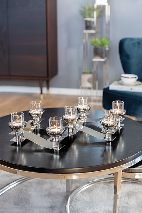 Fink Kerzenleuchter »PAREO«, BAUR Teelichthalter, individuell Metall, rotierende | Elemente, aus stellbar