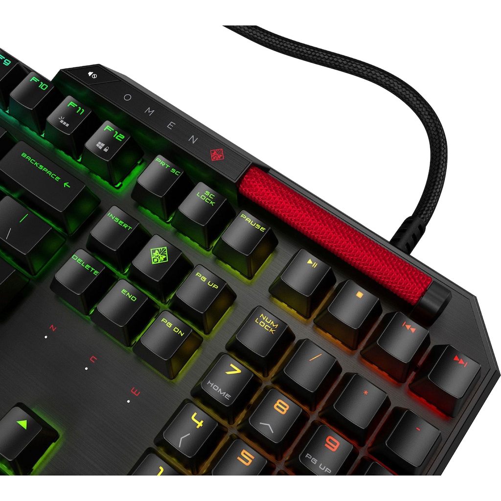 HP Gaming-Tastatur »OMEN Sequencer«, (Fn-Tasten-USB-Anschluss-Ziffernblock-Gaming-Modus)