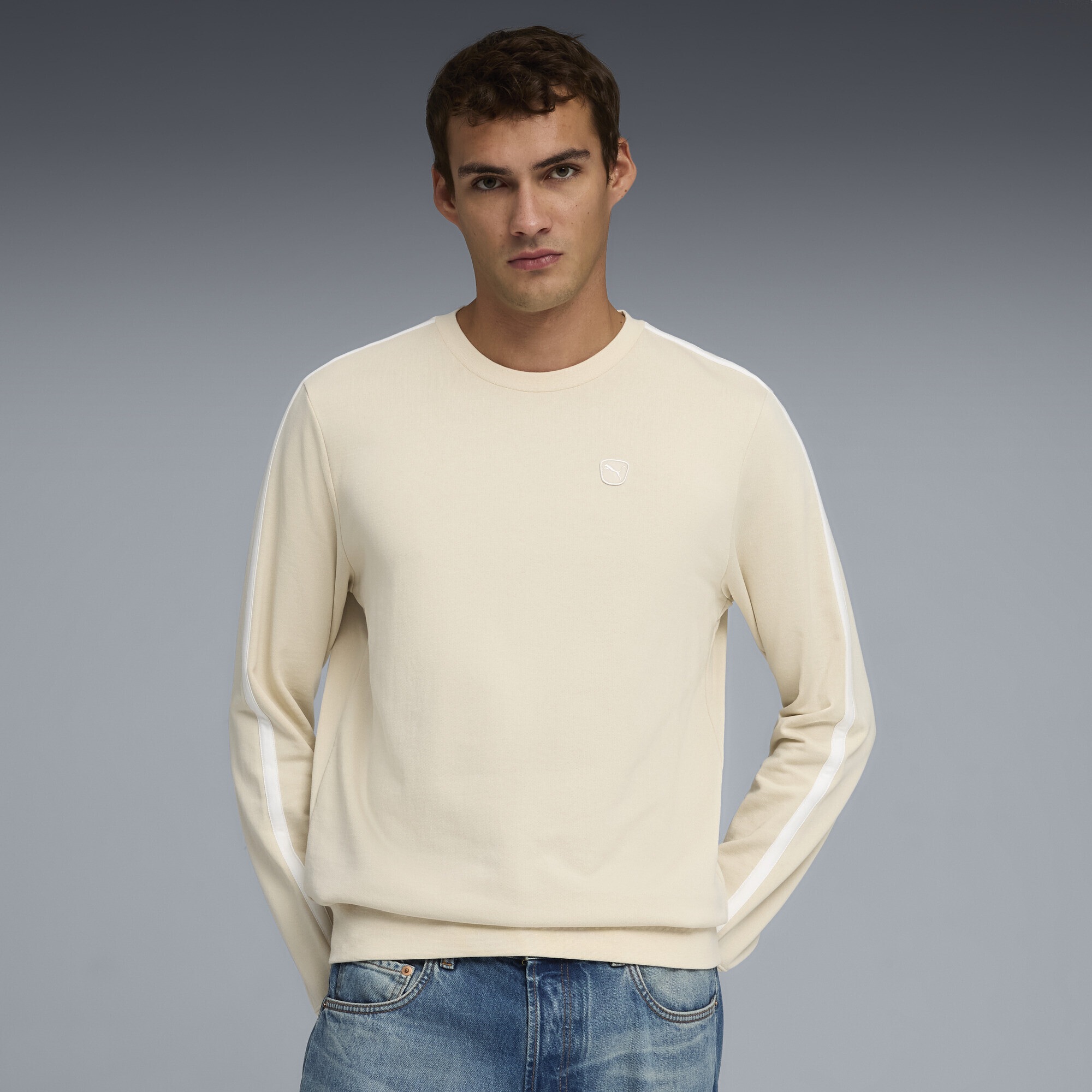 PUMA Sweatshirt "Essentials Elevated Sweatshirt mit Rundhalsausschnitt Herr günstig online kaufen