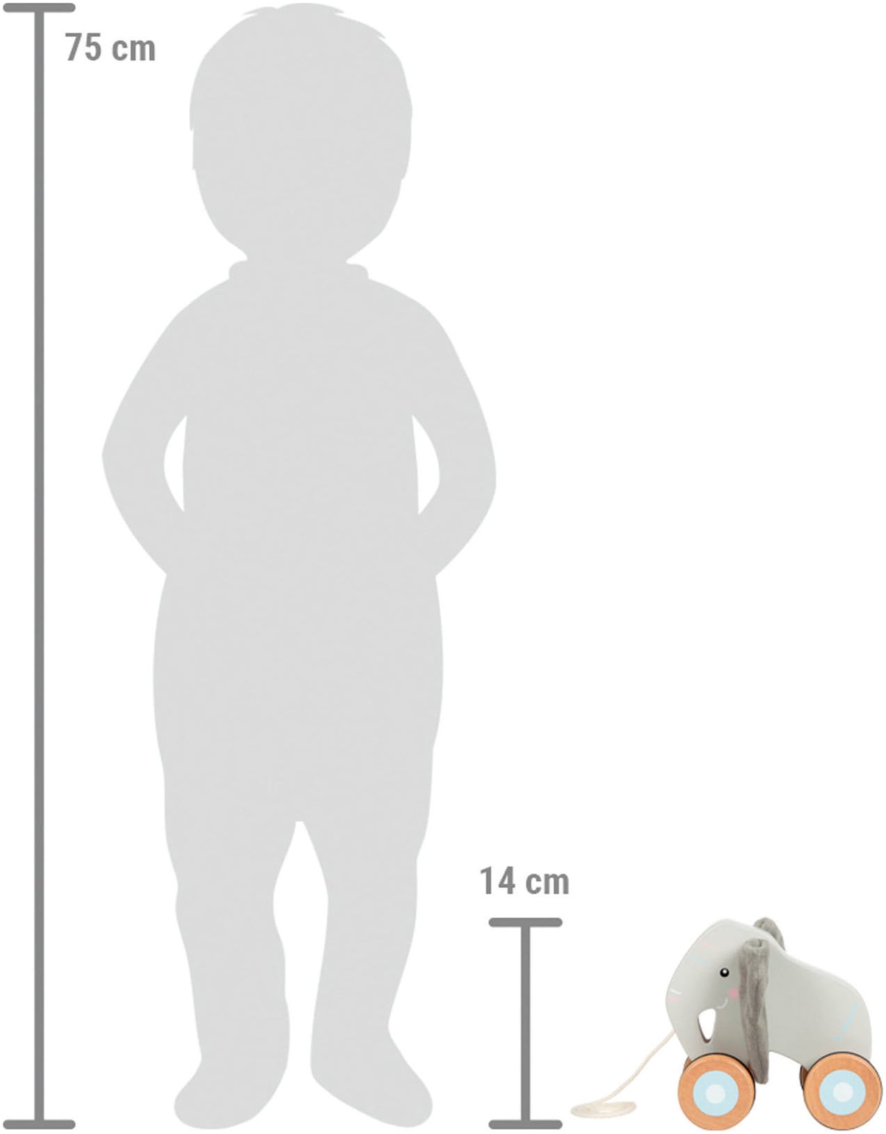 Small Foot Nachziehspielzeug »Nachziehtier Elefant«