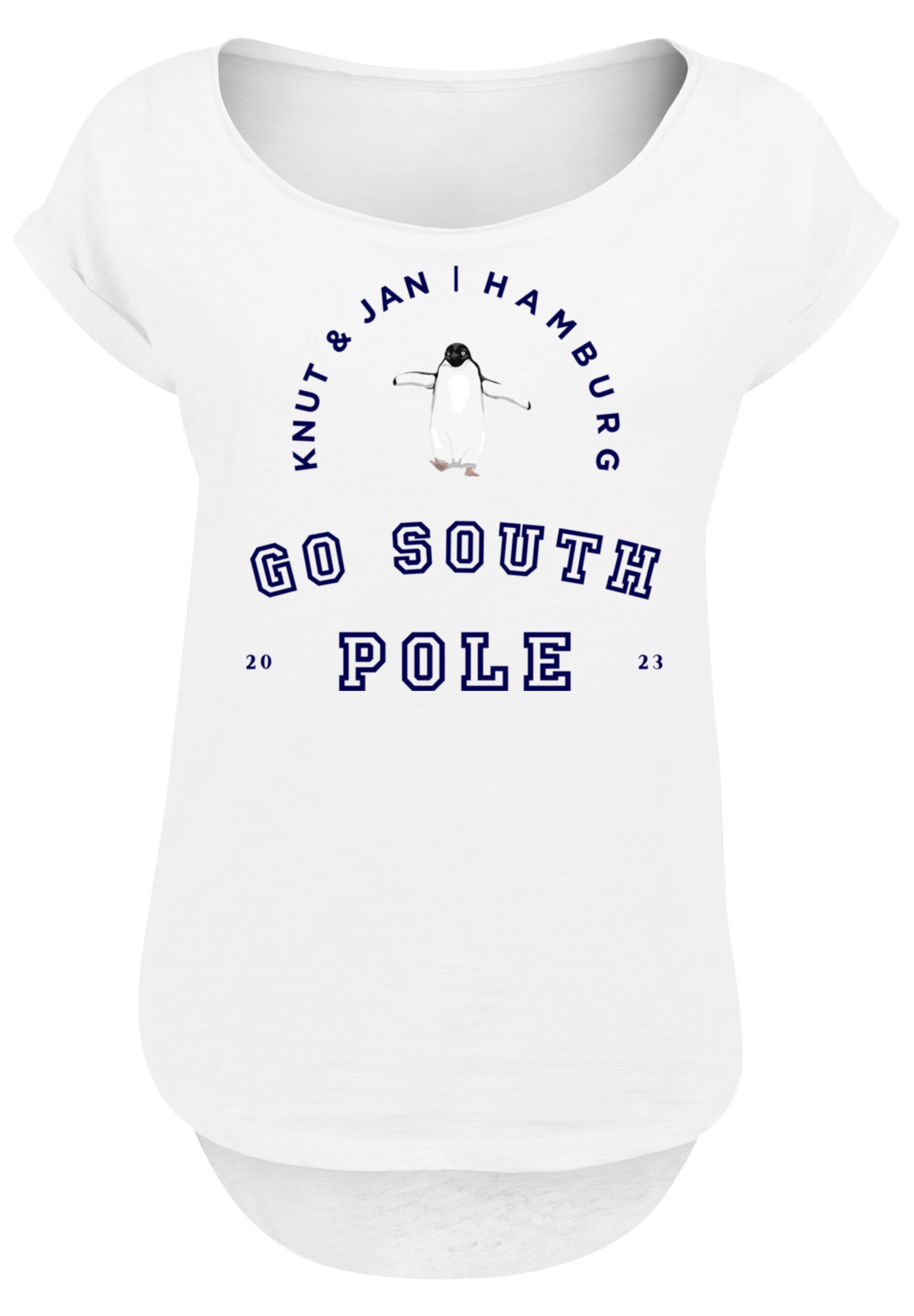 F4NT4STIC T-Shirt »Pinguin Knut & Jan Hamburg«, Print