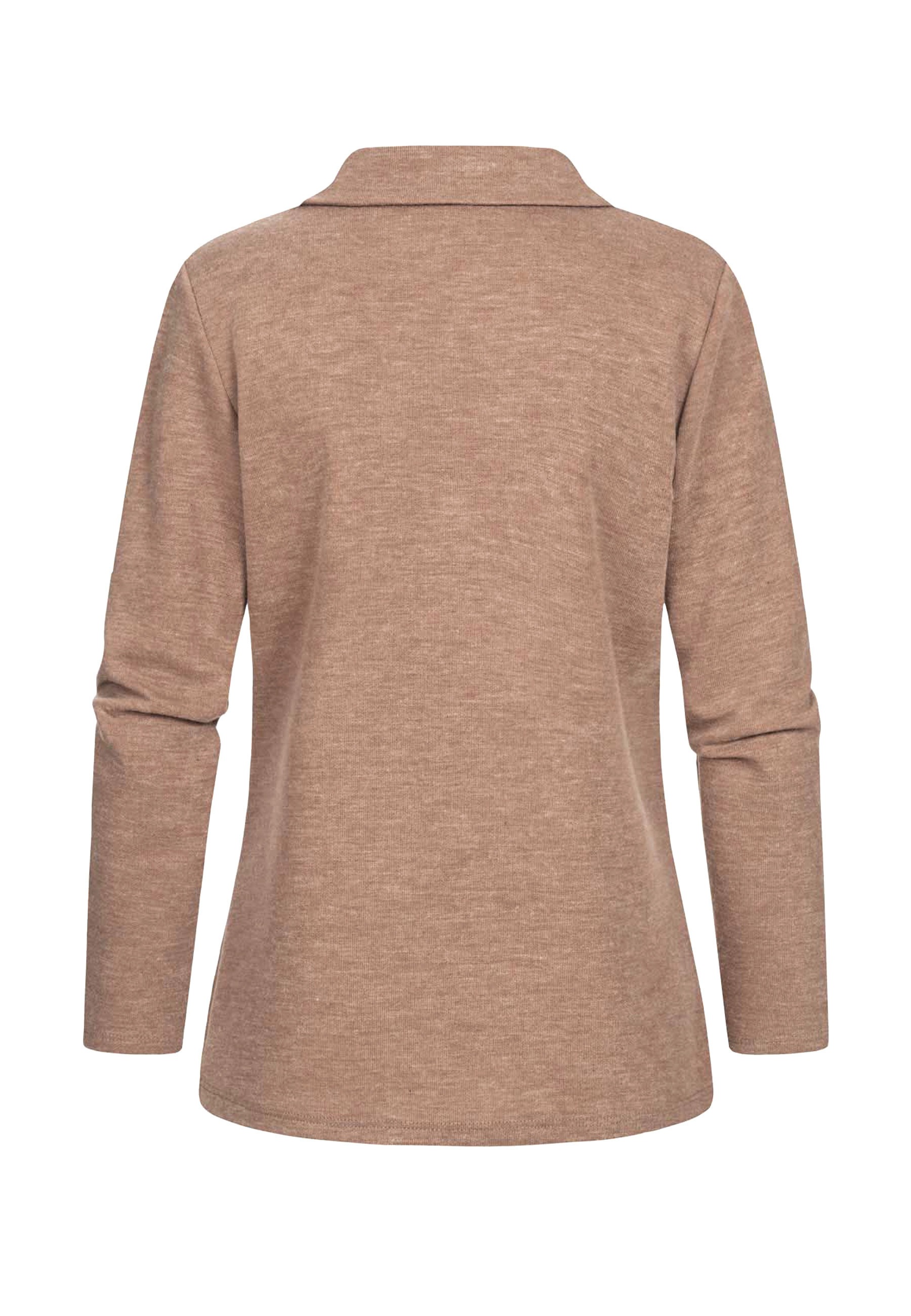 CLOUD 5IVE Sweater »CLOUD 5IVE Pullover mit asymetrischer Knopfleiste«
