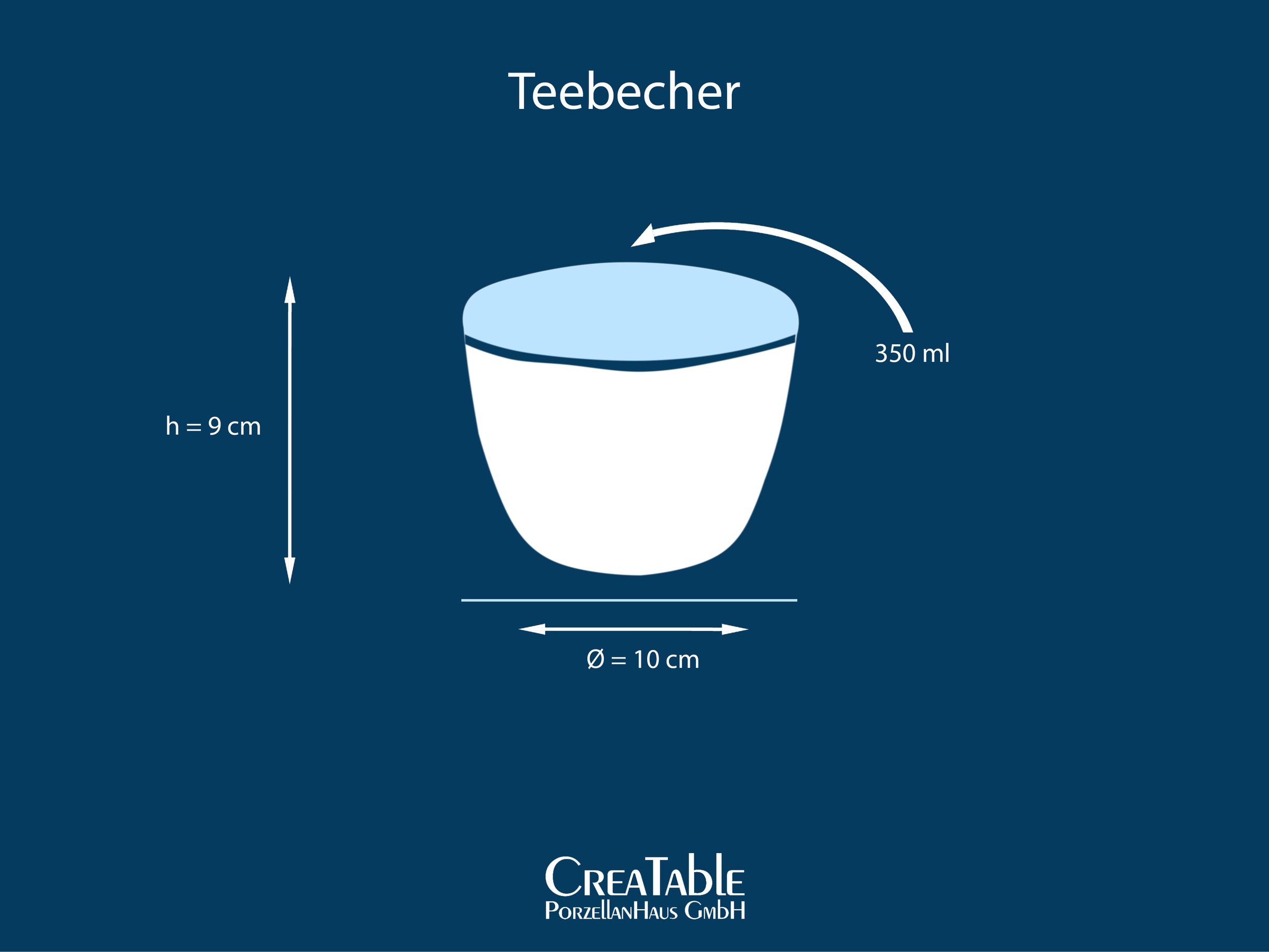 CreaTable Becher »Squeezy Mocha Mousse Teebecher 4-tlg« Einzigartige Optik, Reaktivglasur