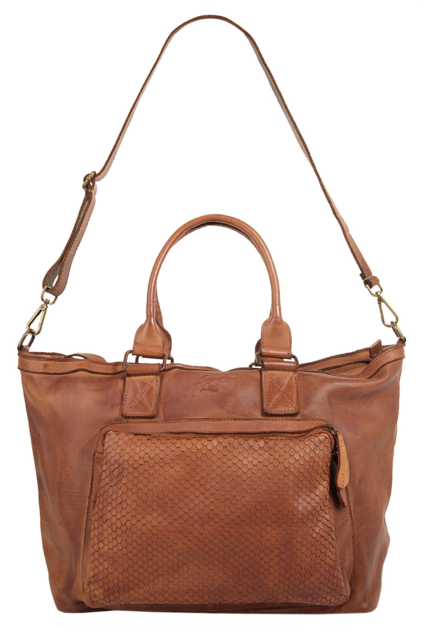 Samantha Look Shopper, echt Leder, Made in Italy