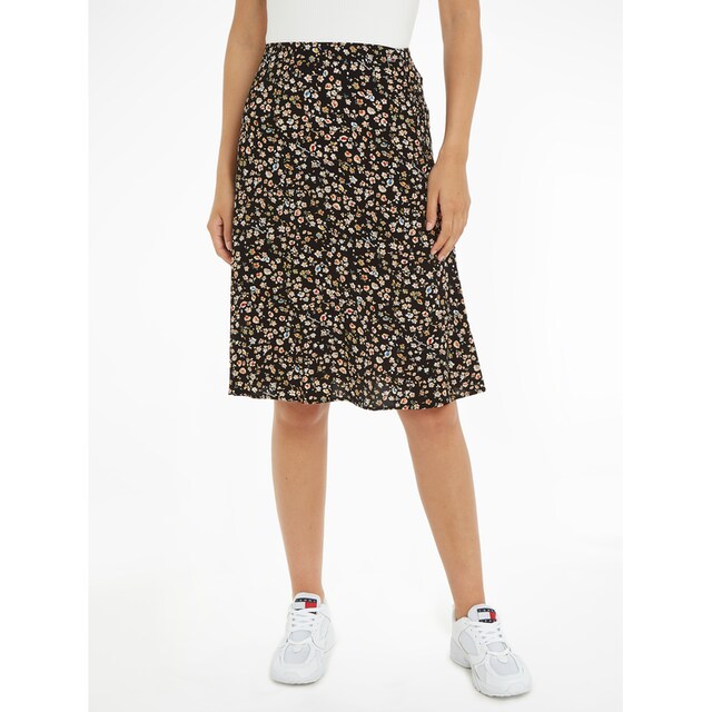 Tommy Jeans Schlupfrock »TJW FLORAL FLARE MIDI SKIRT«, mit elastischem Bund  für kaufen | BAUR