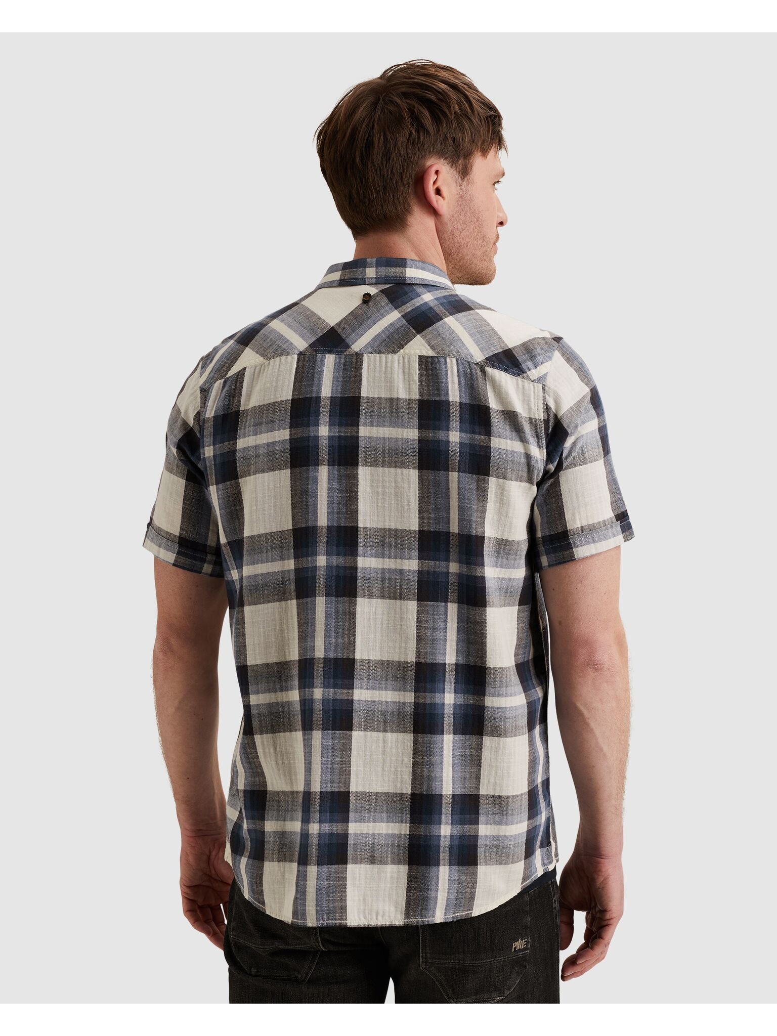 PME LEGEND Kurzarmhemd mit Logo Stickerei