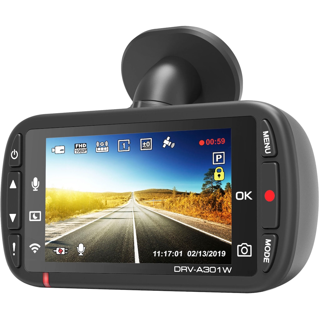 Kenwood Dashcam »DRV-A301W«, Full HD, WLAN (Wi-Fi)