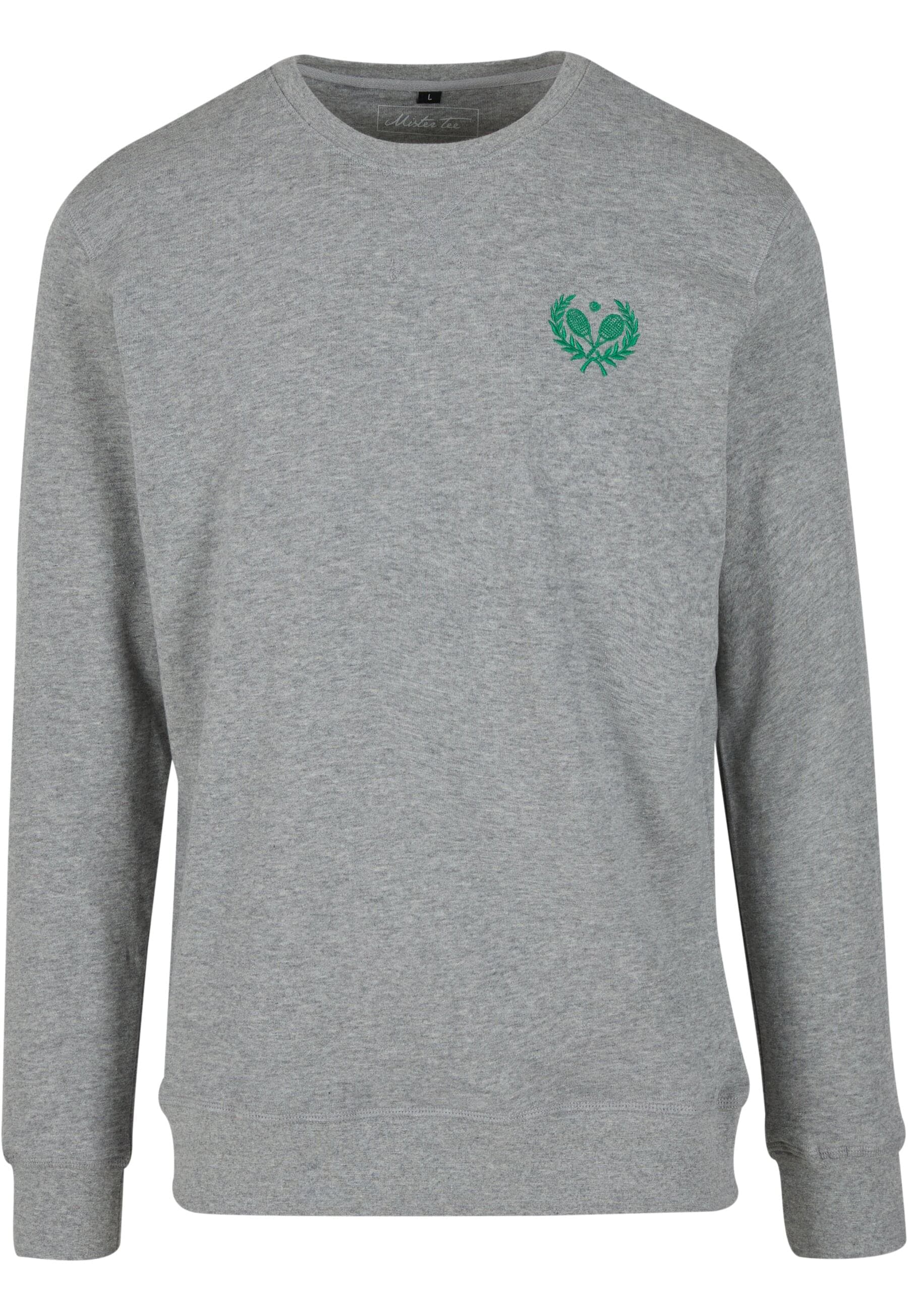 MisterTee Rundhalspullover "MisterTee Courtside Sports EMB Light Crew Sweat günstig online kaufen