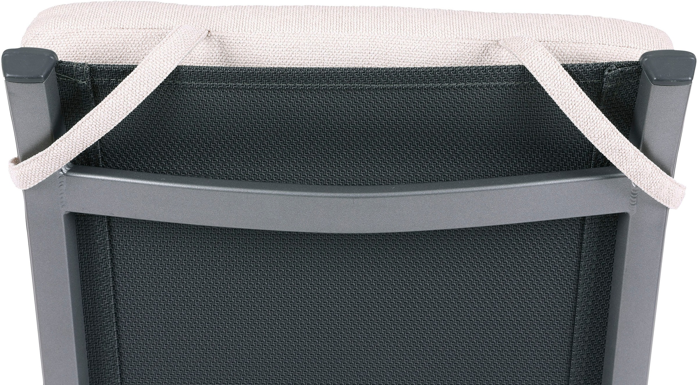 GO-DE Hochlehnerauflage Uni Bouclé natur - Maße BxLxH ca.: 50 cm x 120 cm x 7 cm