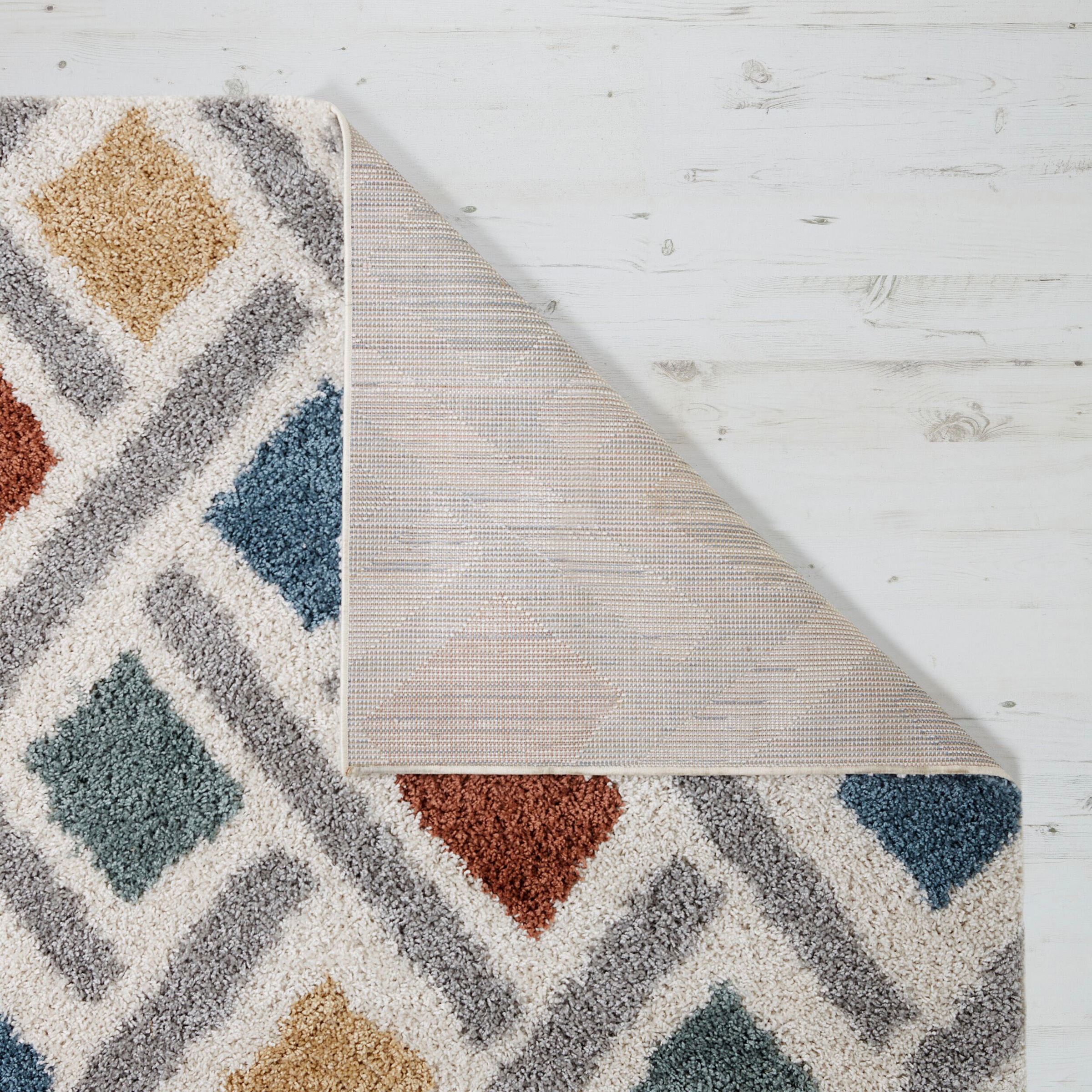 FLAIR RUGS Hochflor-Teppich »Sketch, mit geometrischem Design«, rechteckig, 30 mm Höhe, Shaggy Hoch-Flor, gemustert
