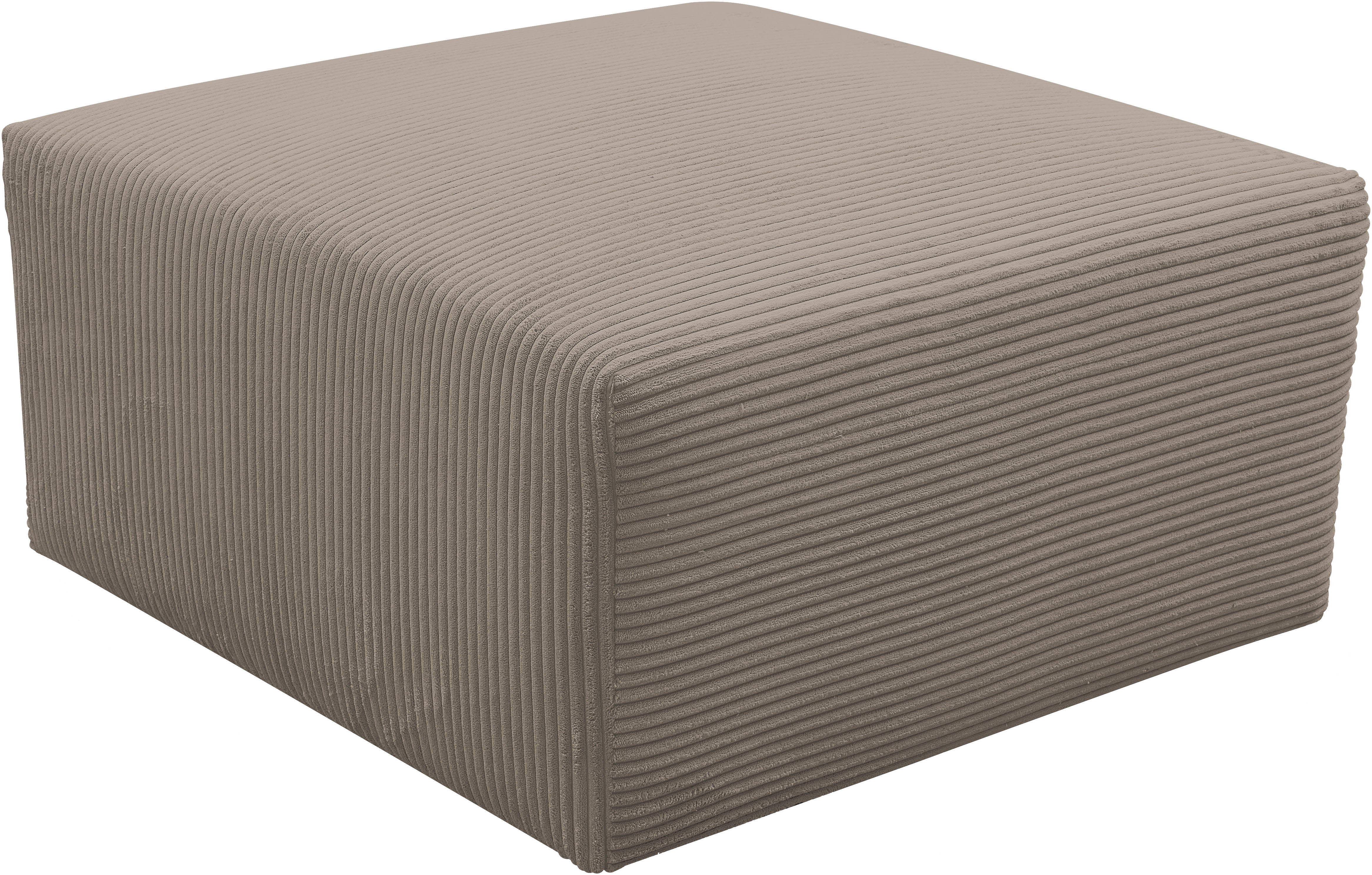 WERK2 Polsterhocker "Zeus-XL Polsterhocker modern und bequem" Curvy Trend Hocker mit urbaner Optik