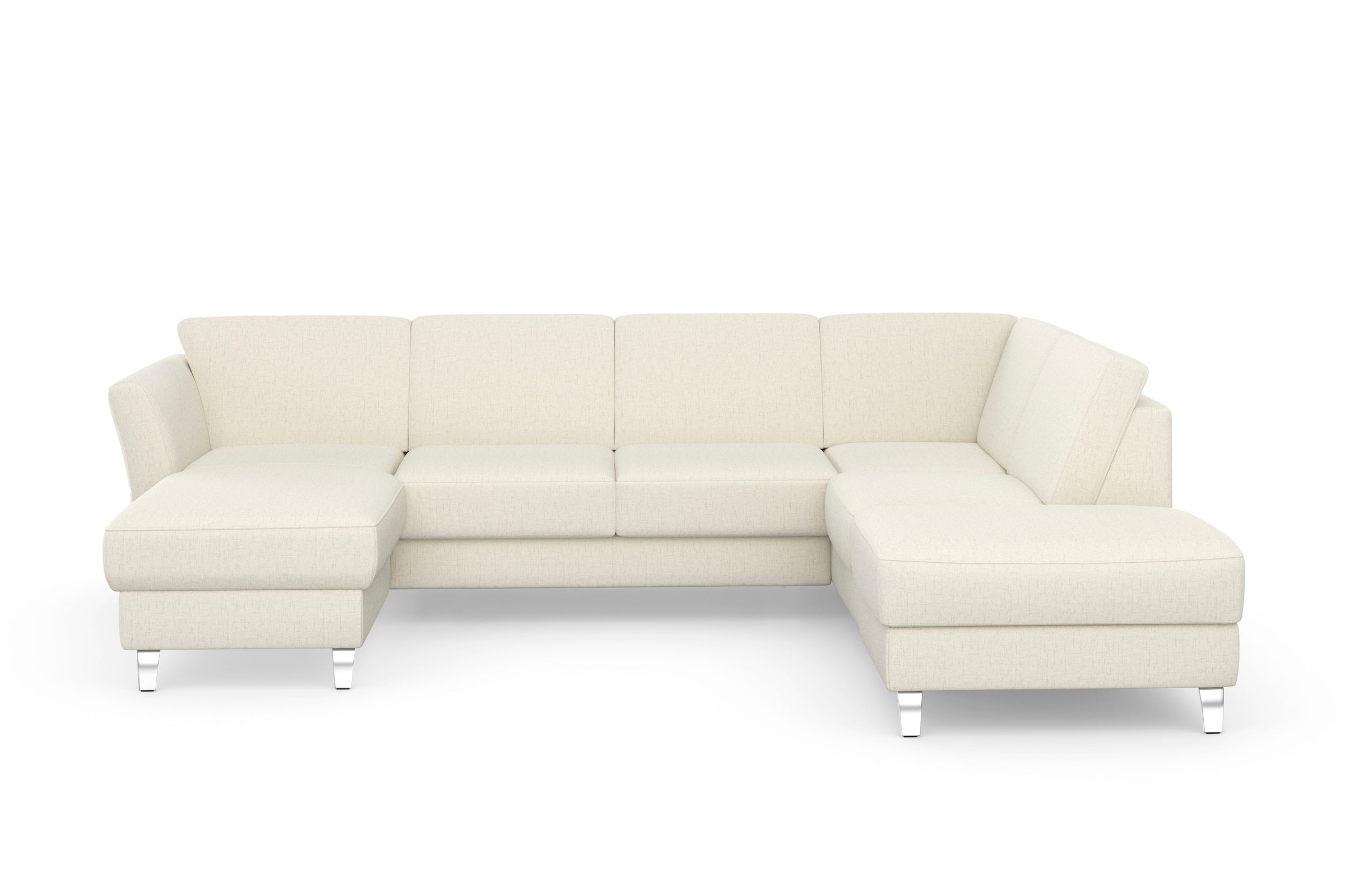 sit&more Wohnlandschaft "Visby U-Form" Wahlweise mit Schlaffunktion und Stauraum, frei im Raum stellbar