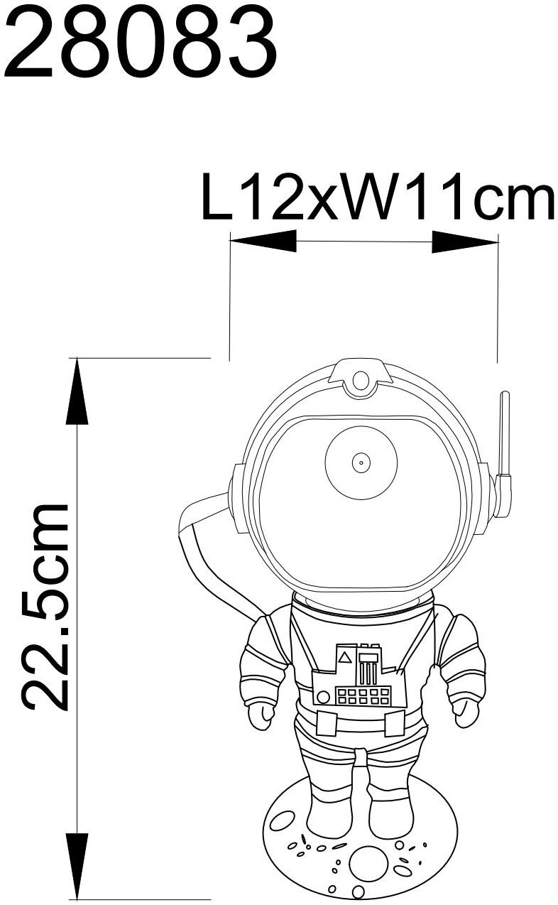 GLOBO LIGHTING Tischleuchte »COSMO« LED-Modul 1 Stk. Tischlampe Nachttischlampe Deko-Tischleuchte Schlafzimmer