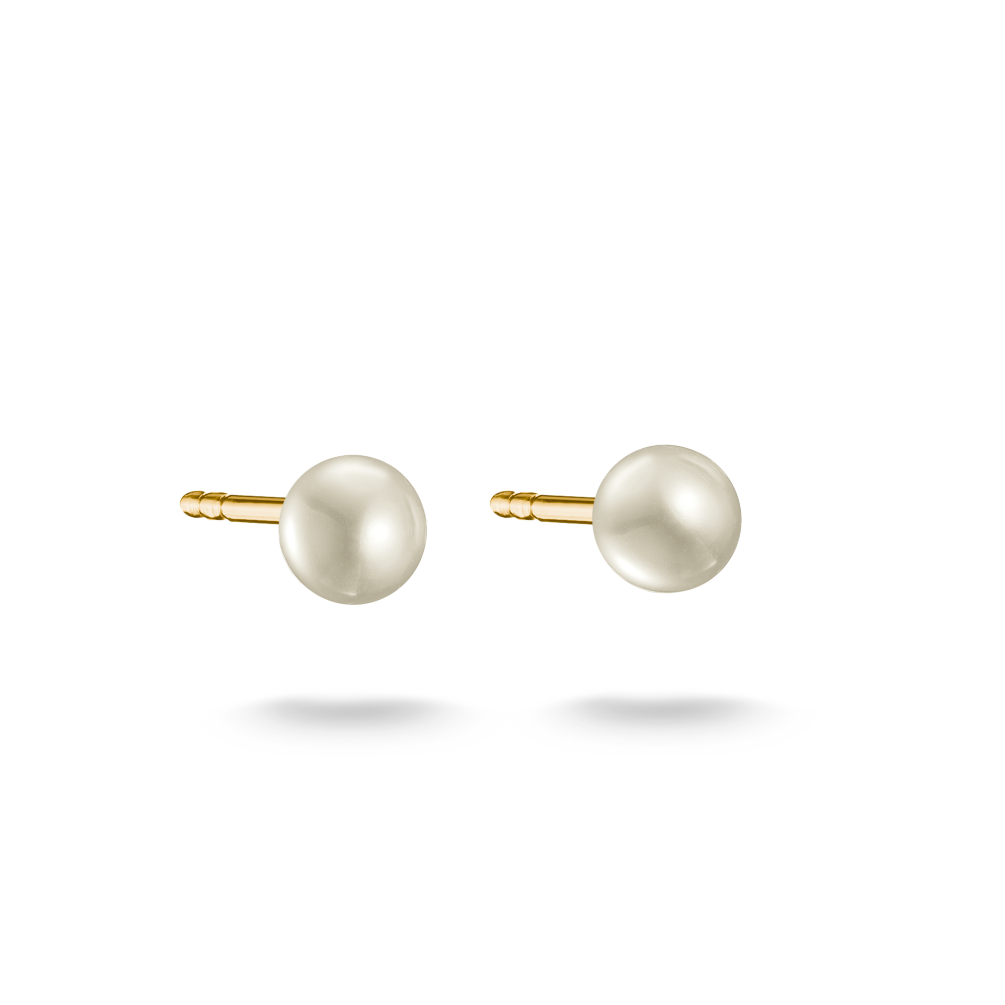 THOMAS SABO Paar Ohrstecker »Perlen-Ohrstecker gelbgoldfarben« mit Süßwasserzuchtperle