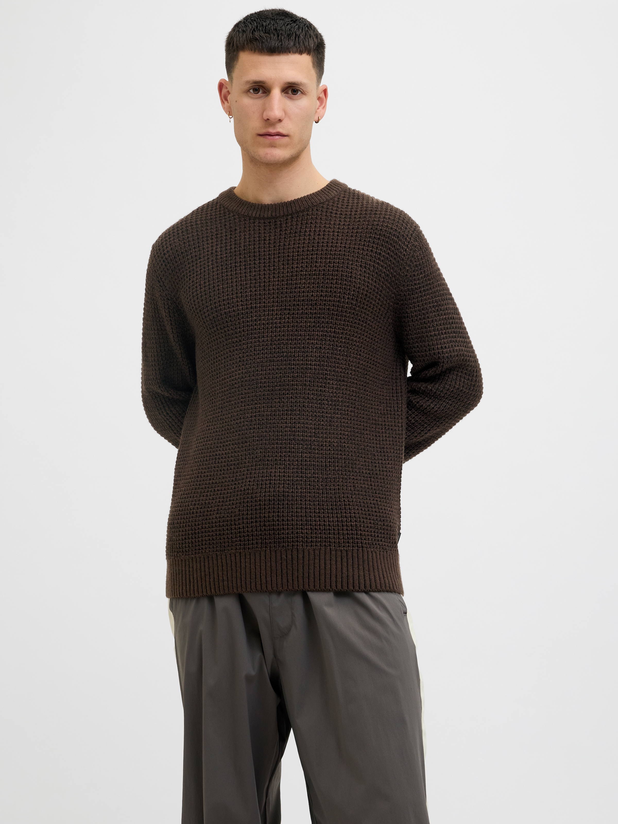 Jack & Jones Strickpullover "JJGLOBAL KNIT CREW NECK" günstig online kaufen