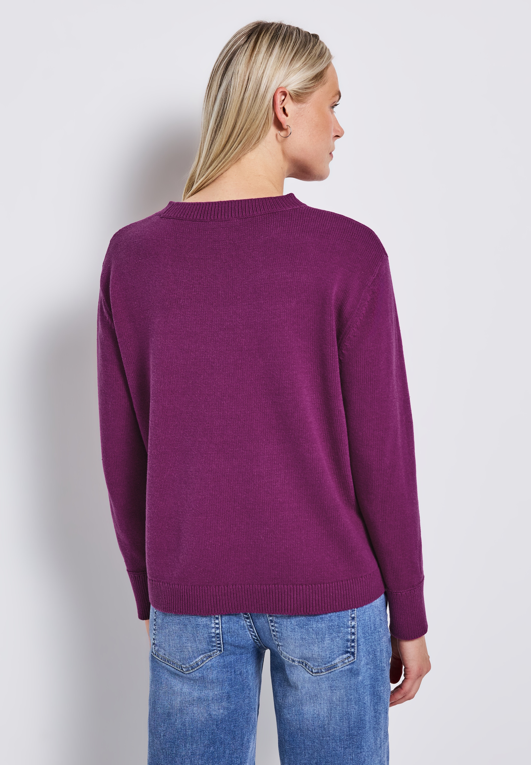 STREET ONE Strickpullover, mit Rundhalsausschnitt