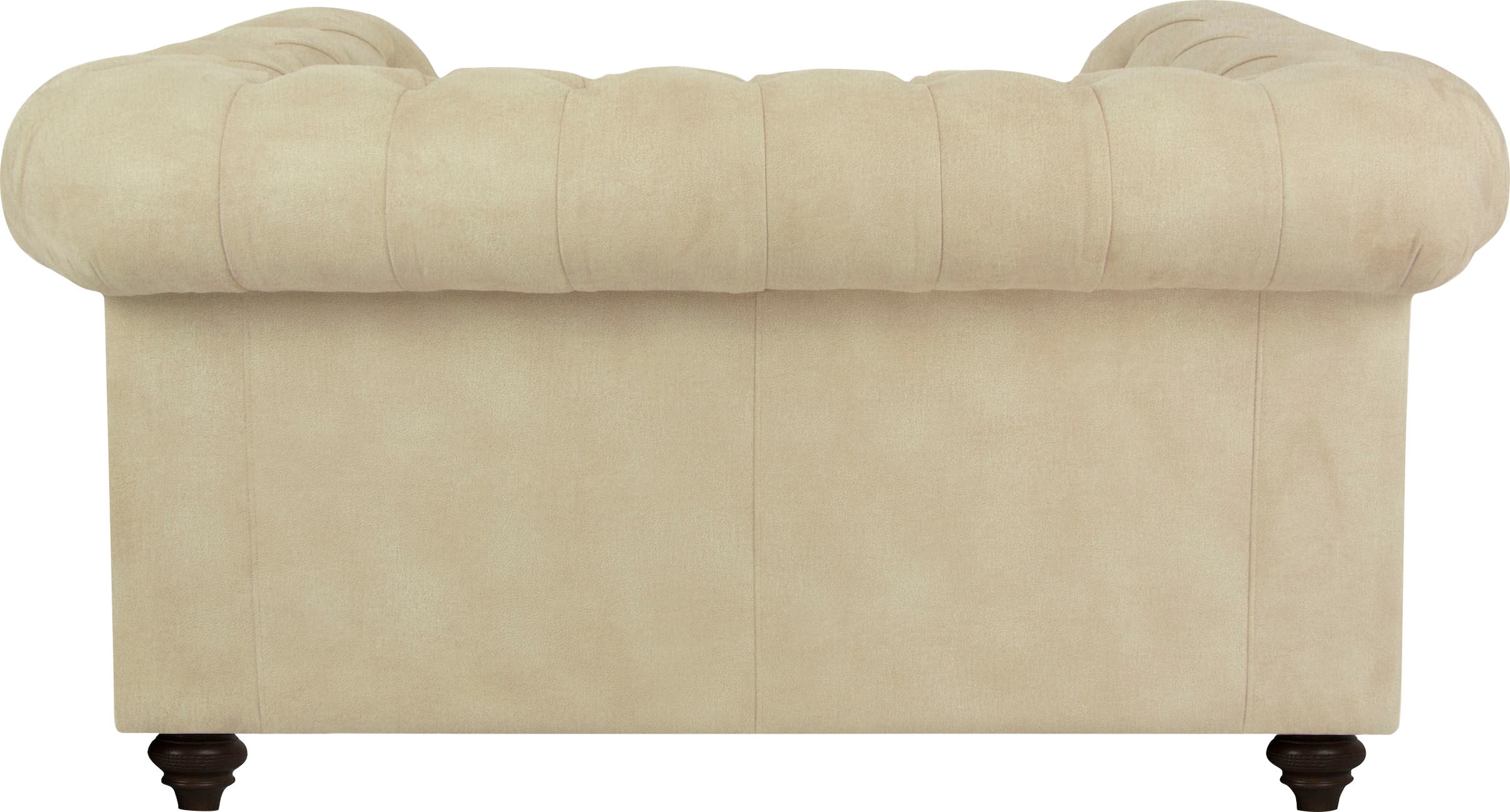 Home affaire Chesterfield-Sofa »Duc 2-Sitzer«, hochwertige Knopfheftung im Rücken, Samtoptik mit changierender Optik