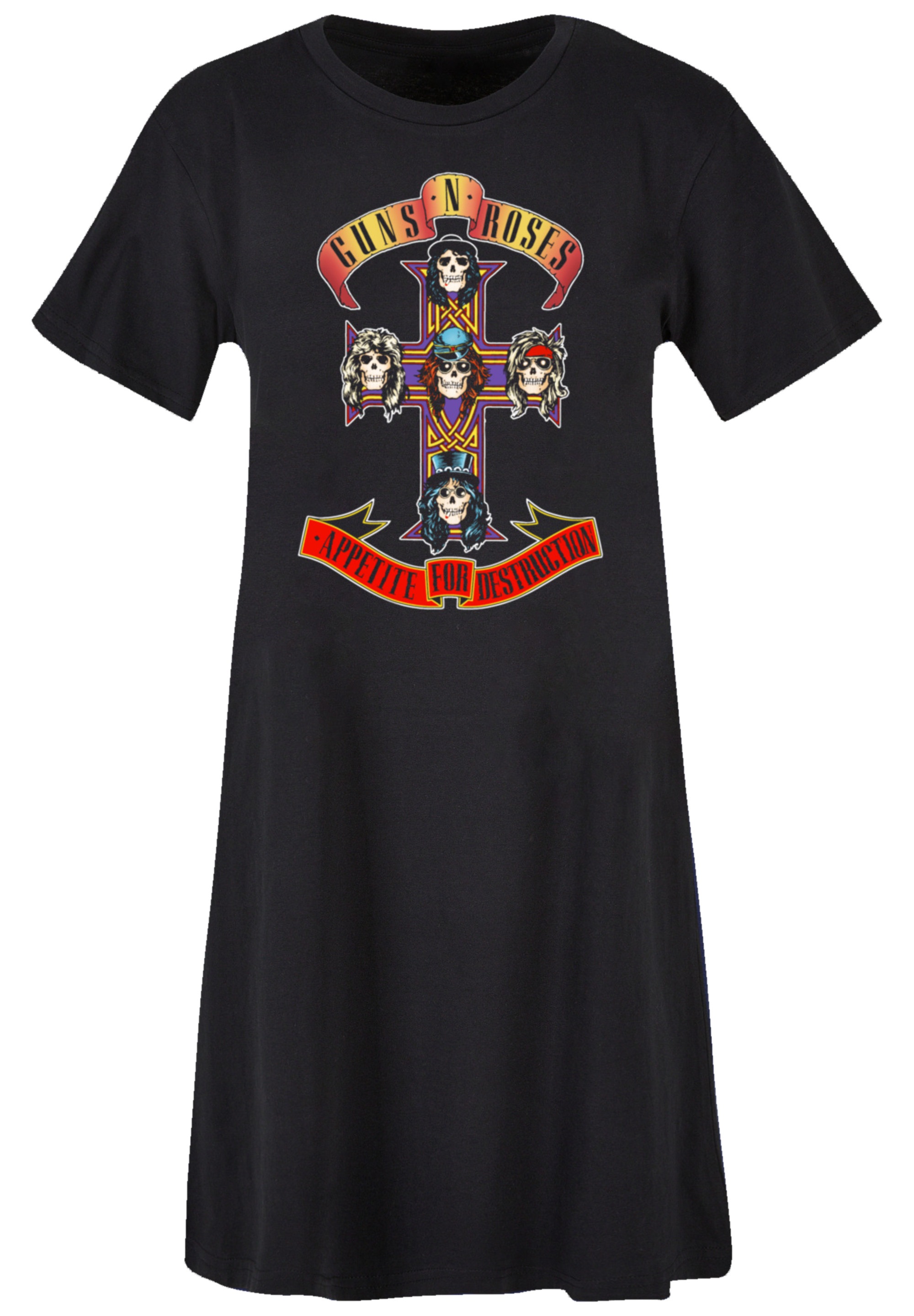 F4NT4STIC Shirtkleid »Guns 'n' Roses Appetite For Destruction«, Premium Qualität