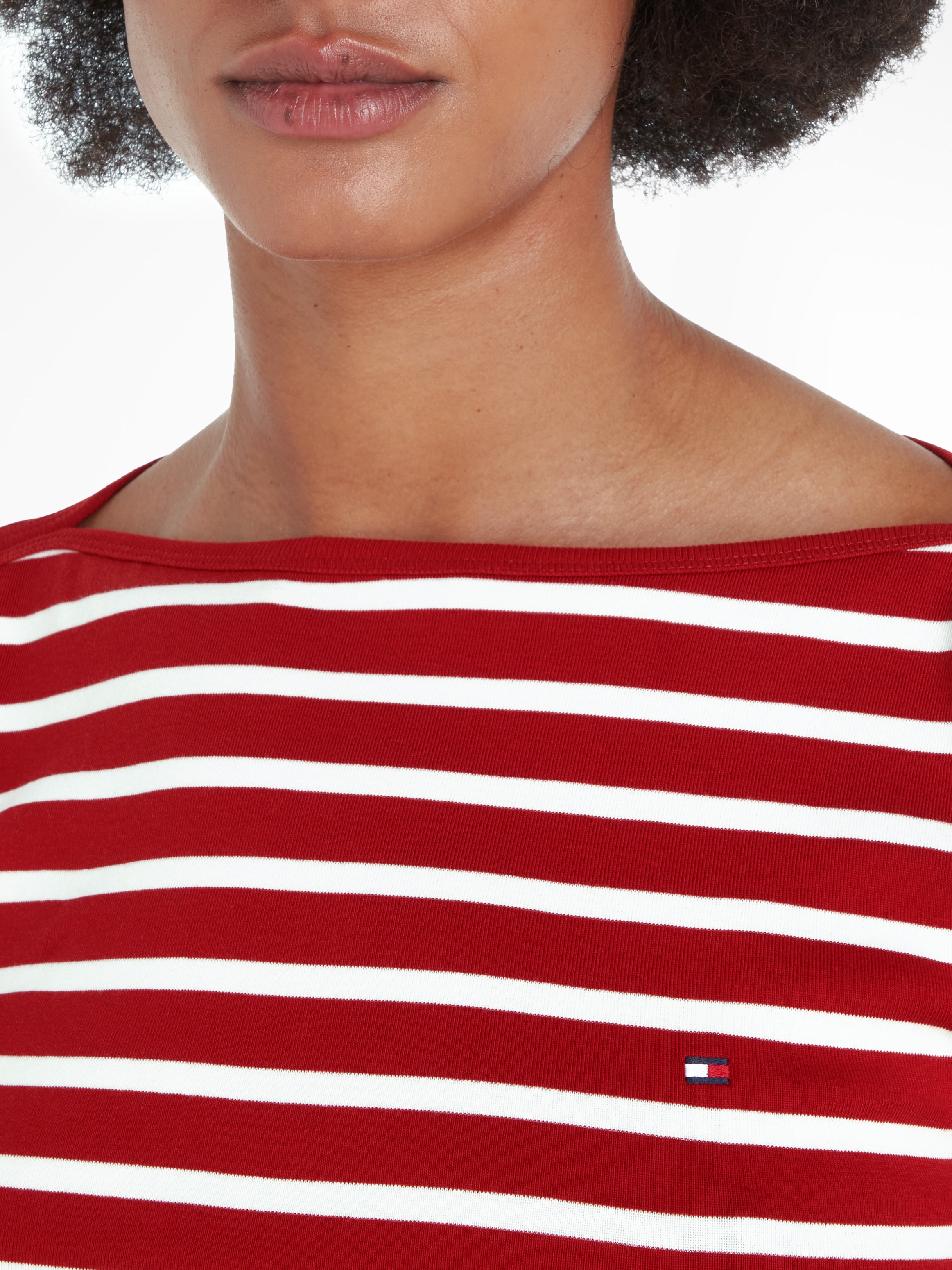 Thumbnail - Tommy Hilfiger 3/4-Arm-Shirt "NEW CODY SLIM BOAT-NK 3/4SLV" mit Logostickerei